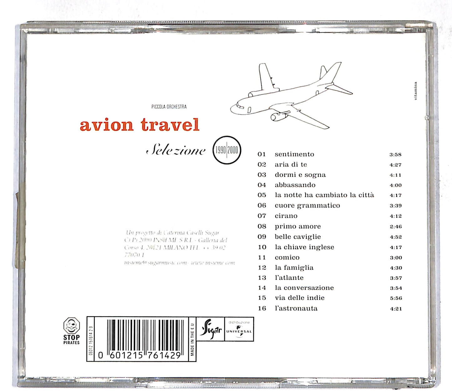 EBOND Piccola Orchestra Avion Travel - Selezione 1990/2000 CD CD109732