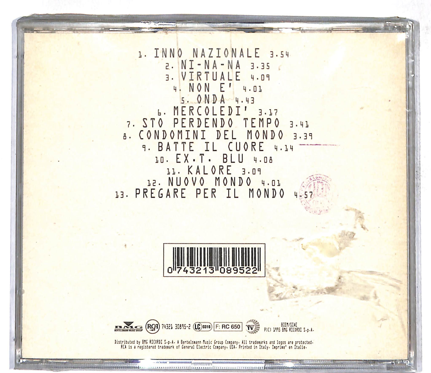 EBOND Luca Carboni - 'Mondo' CD CD109749