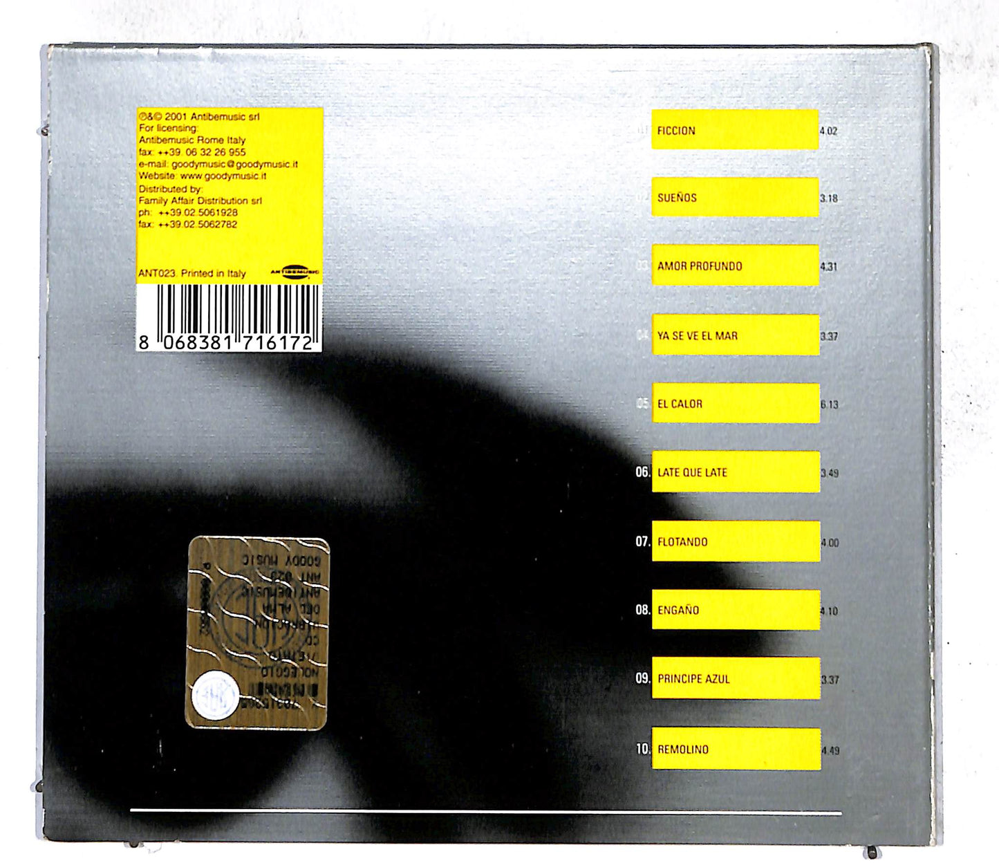 EBOND Ines Villegas - Vibracion Del Alma CD CD109807