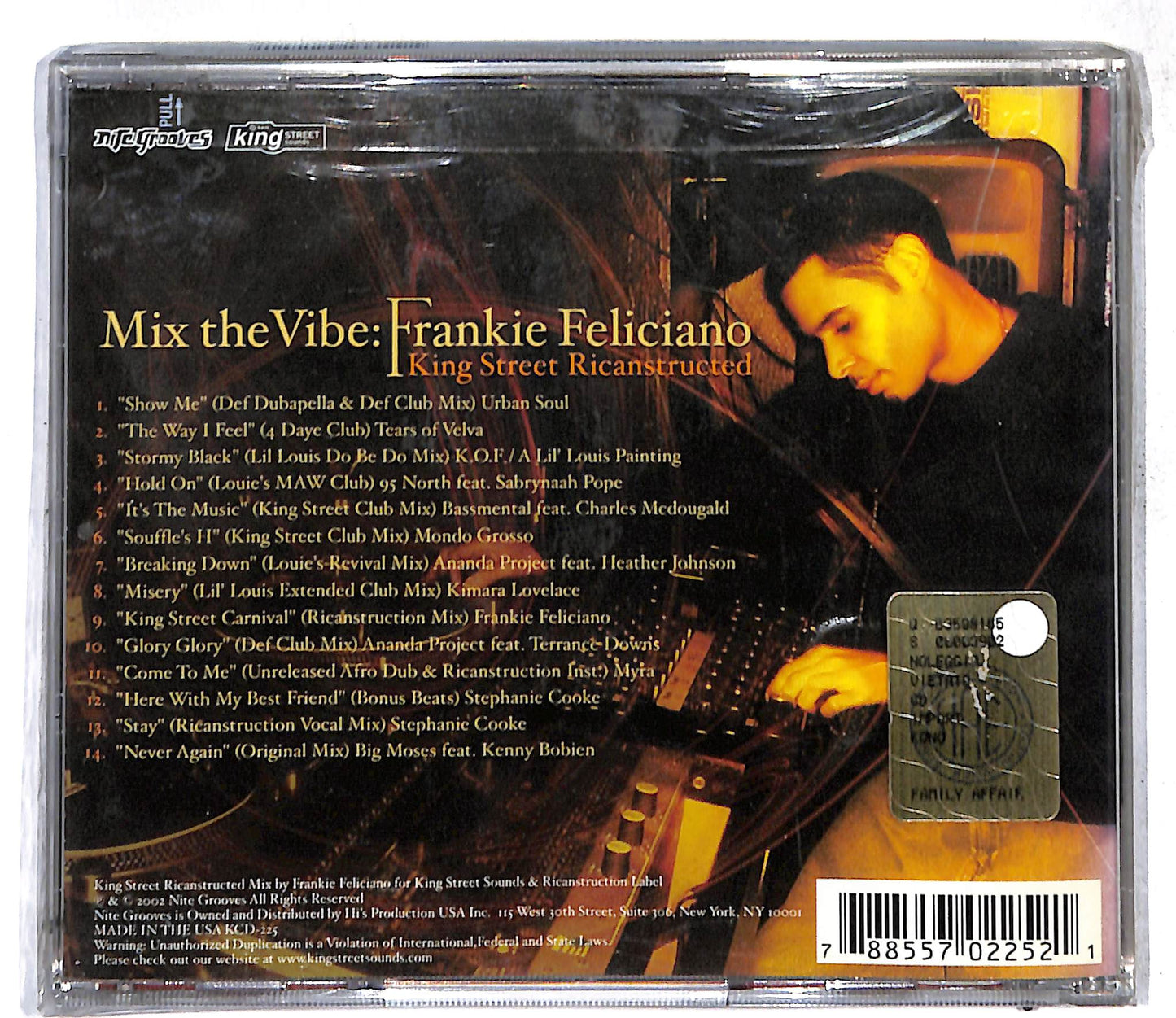 EBOND Frankie Feliciano - Mix The Vibe (King Street Ricanstructed) CD CD109818