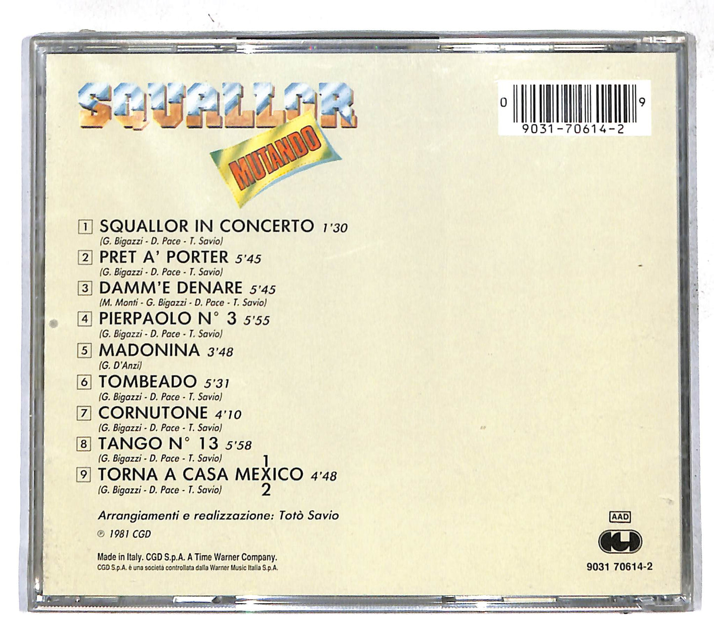 EBOND Squallor - Mutando CD CD109852