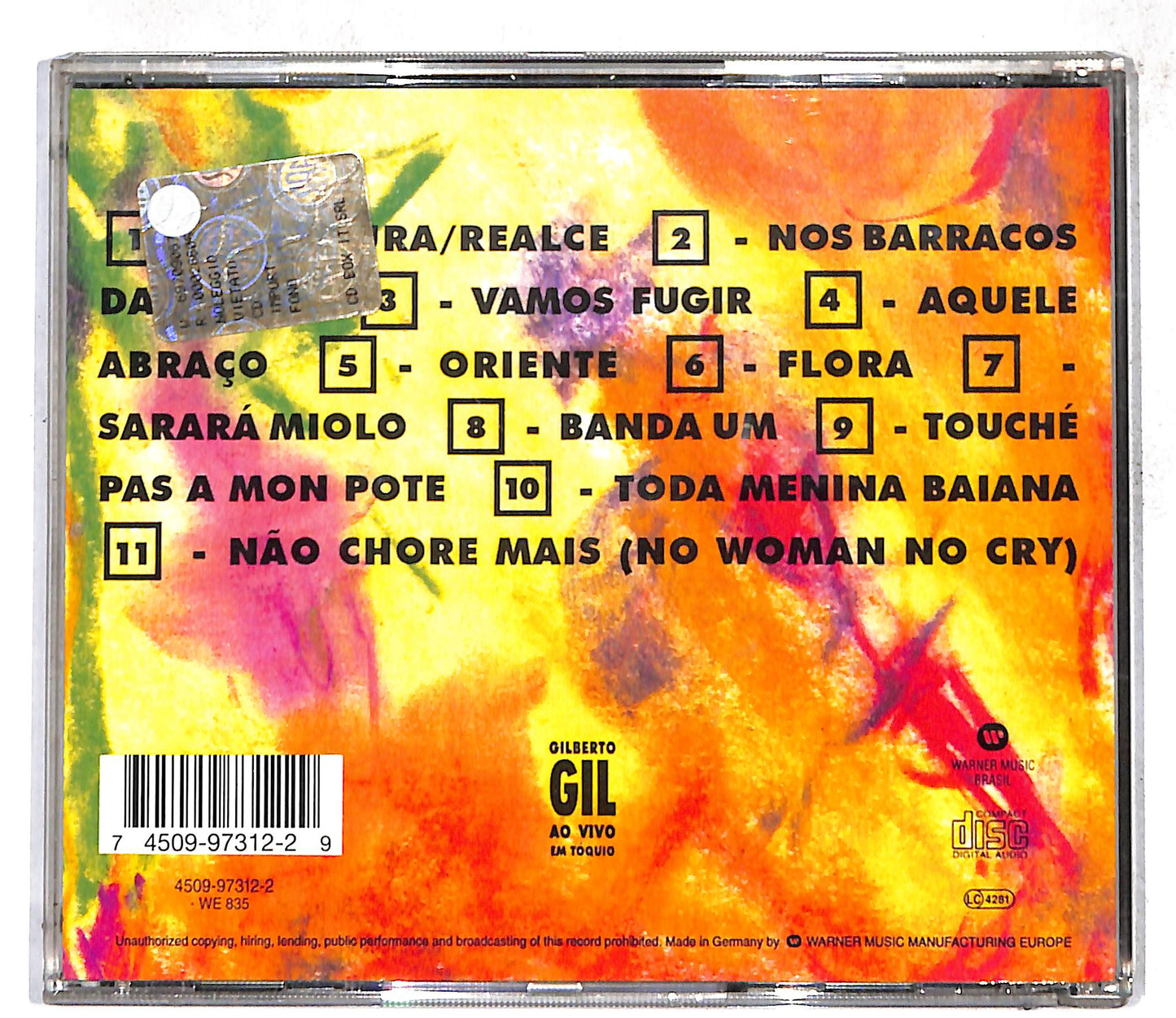 EBOND Gilberto Gil - Ao Vivo Em Toquio CD CD109933