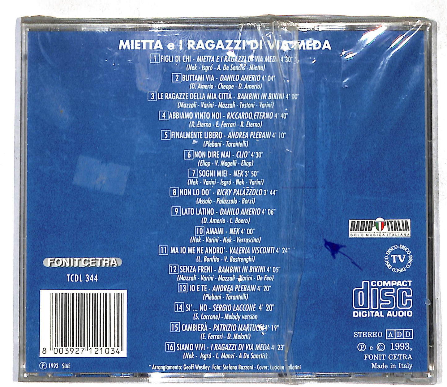 EBOND Mietta E I Ragazzi Di Via Meda CD CD110003