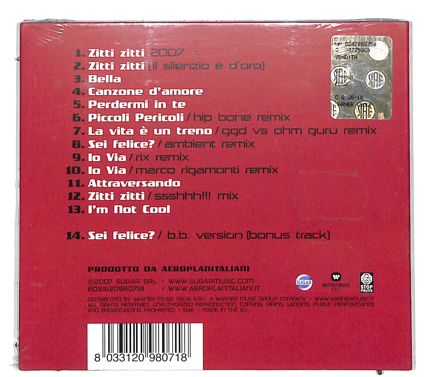EBOND Aeroplanitaliani - Tuttoattaccato DIGIPACK CD CD110102