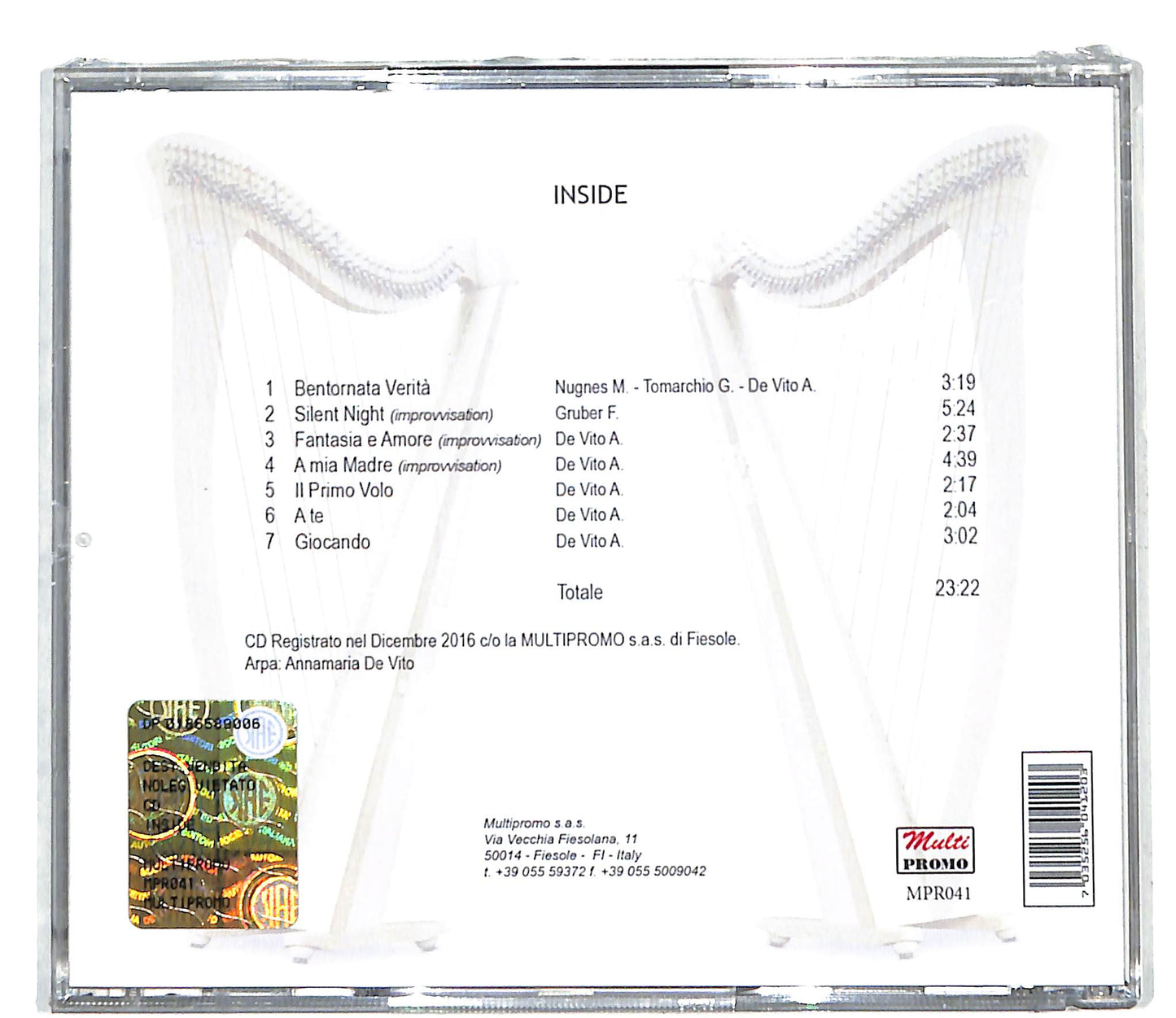 EBOND Inside - Annaria de vito CD CD110143