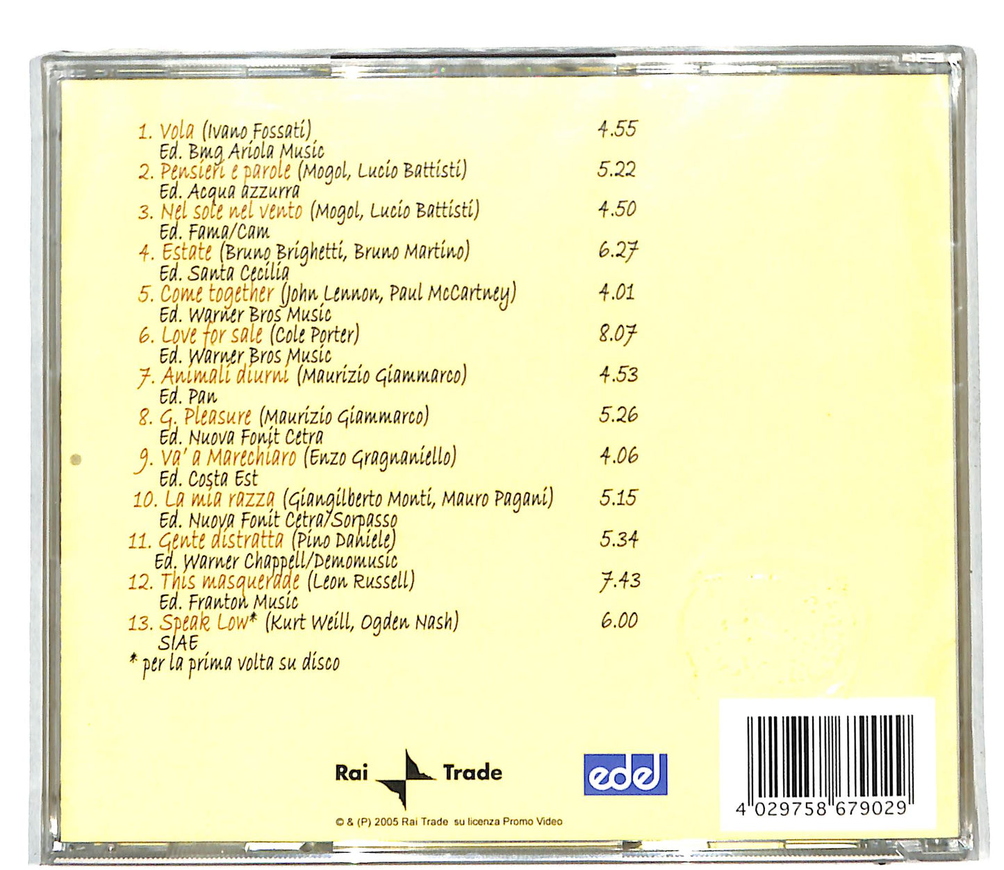 EBOND Mia Martini - Mia Martini In Concerto CD CD110160