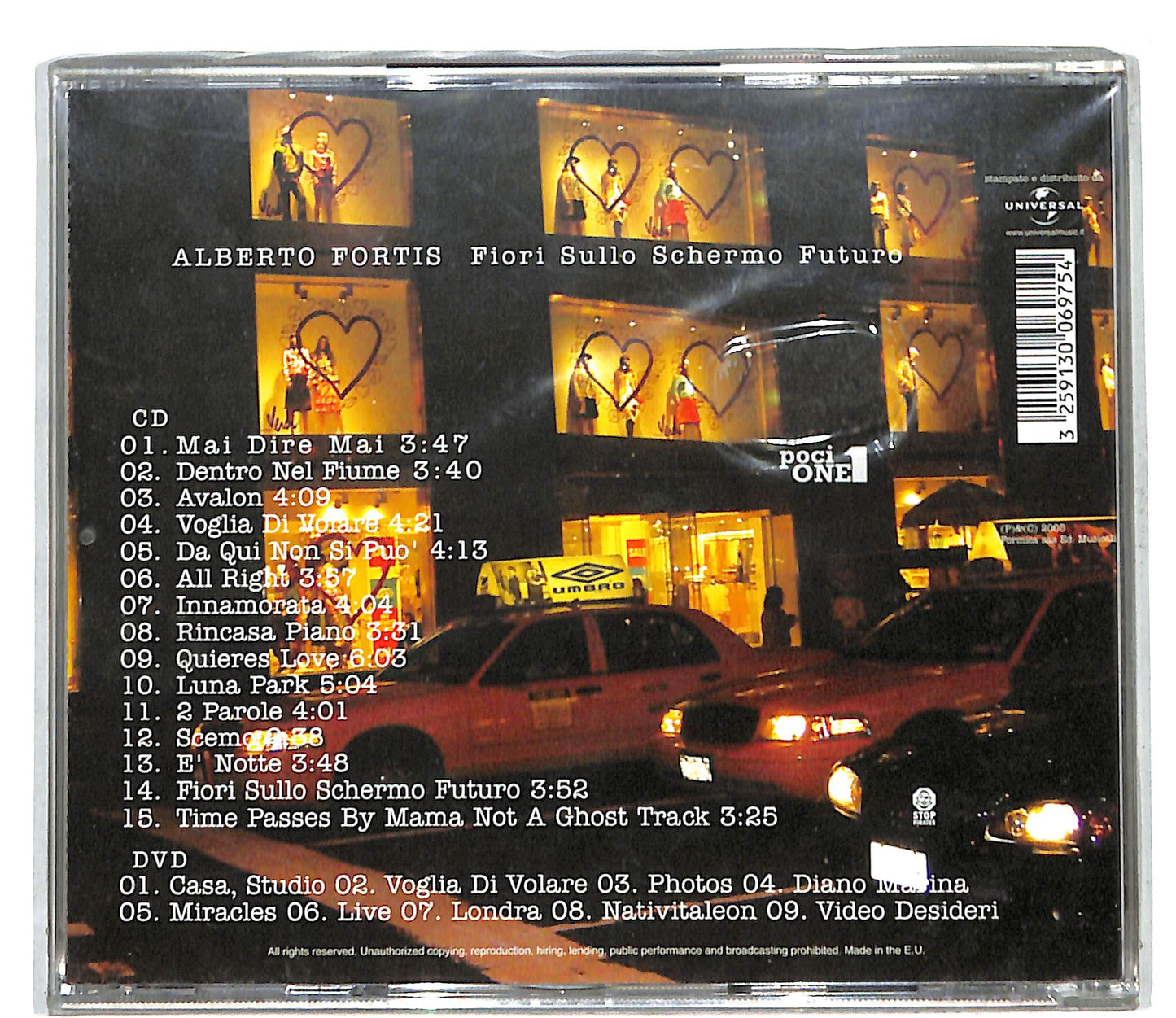 EBOND Alberto Fortis - Fiori Sullo Schermo Futuro CD CD110230