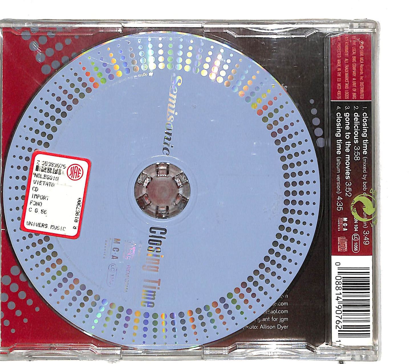 EBOND Semisonic - Closing Time CD CD110307