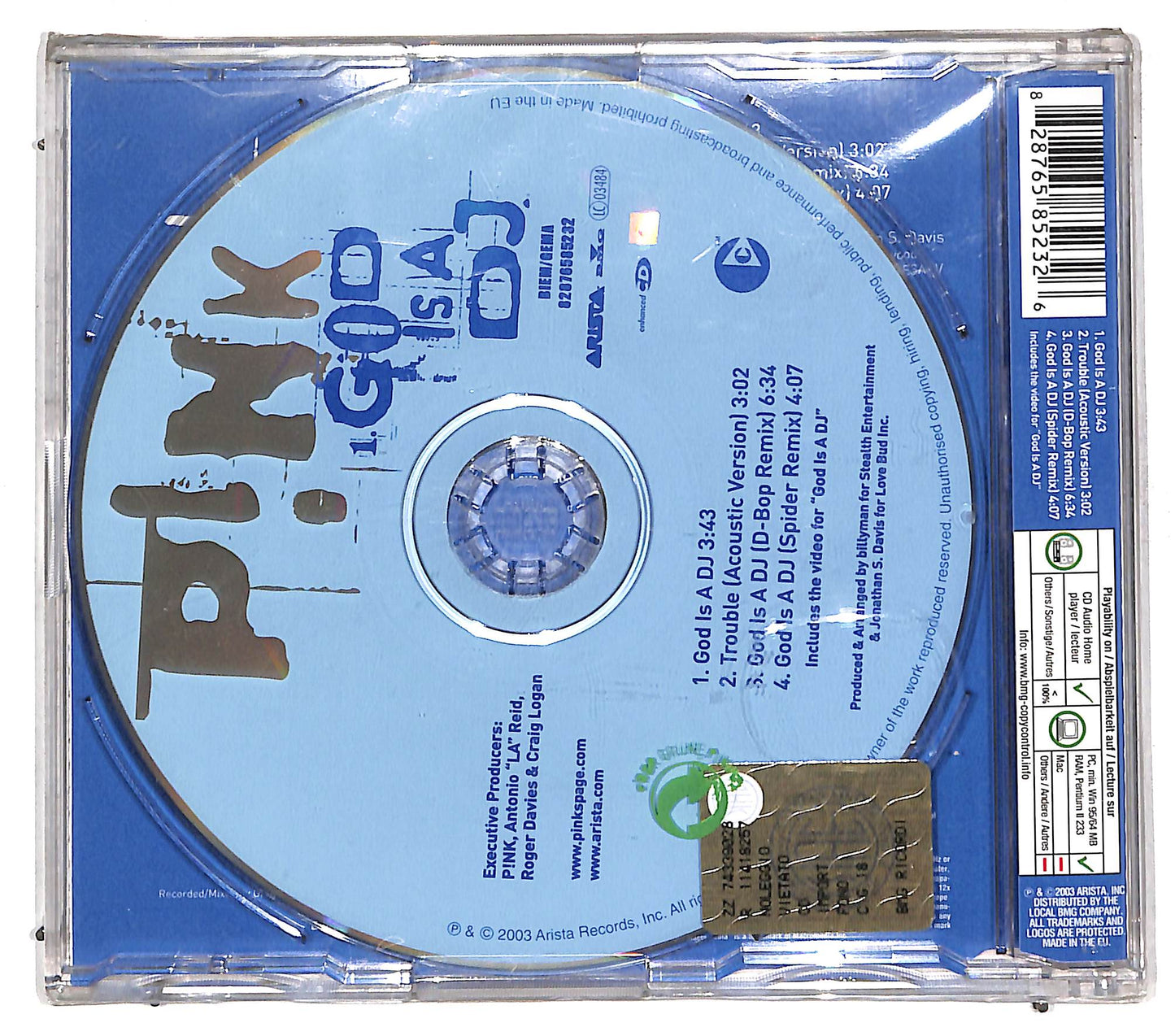 EBOND Pink - God Is A DJ (Remixes) CD CD110320