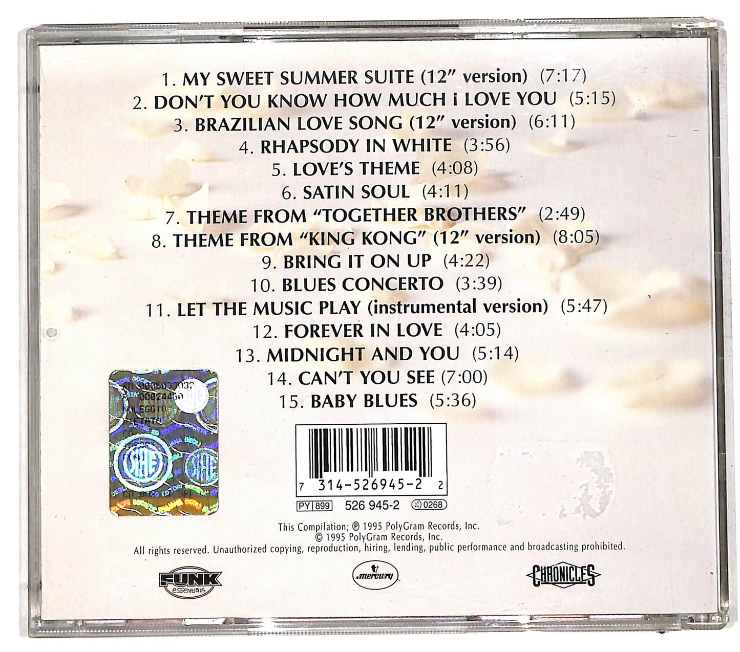 EBOND Love Unlimited Orchestra - The Best Of Barry White's CD CD110331