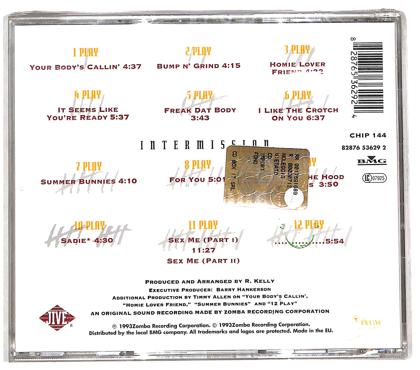 EBOND R. Kelly - 12 Play CD CD110348