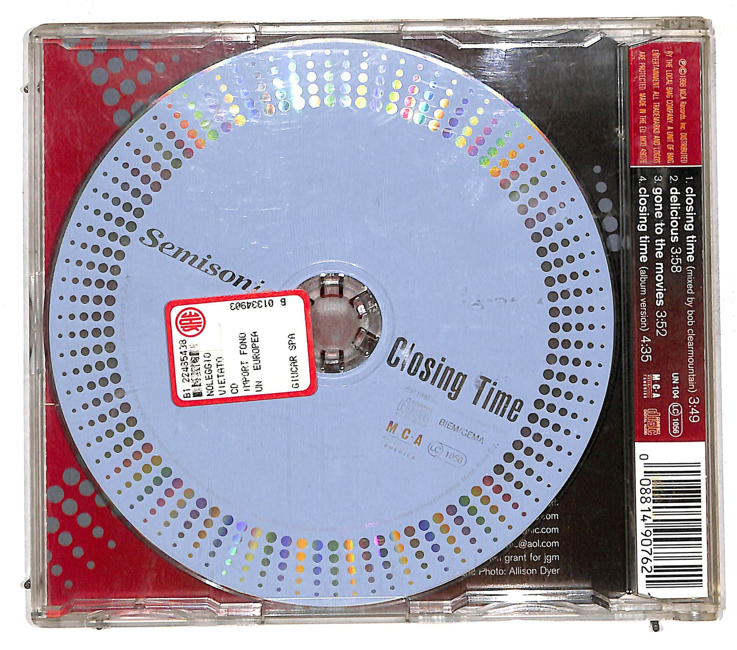 EBOND Semisonic - Closing Time CD CD110427
