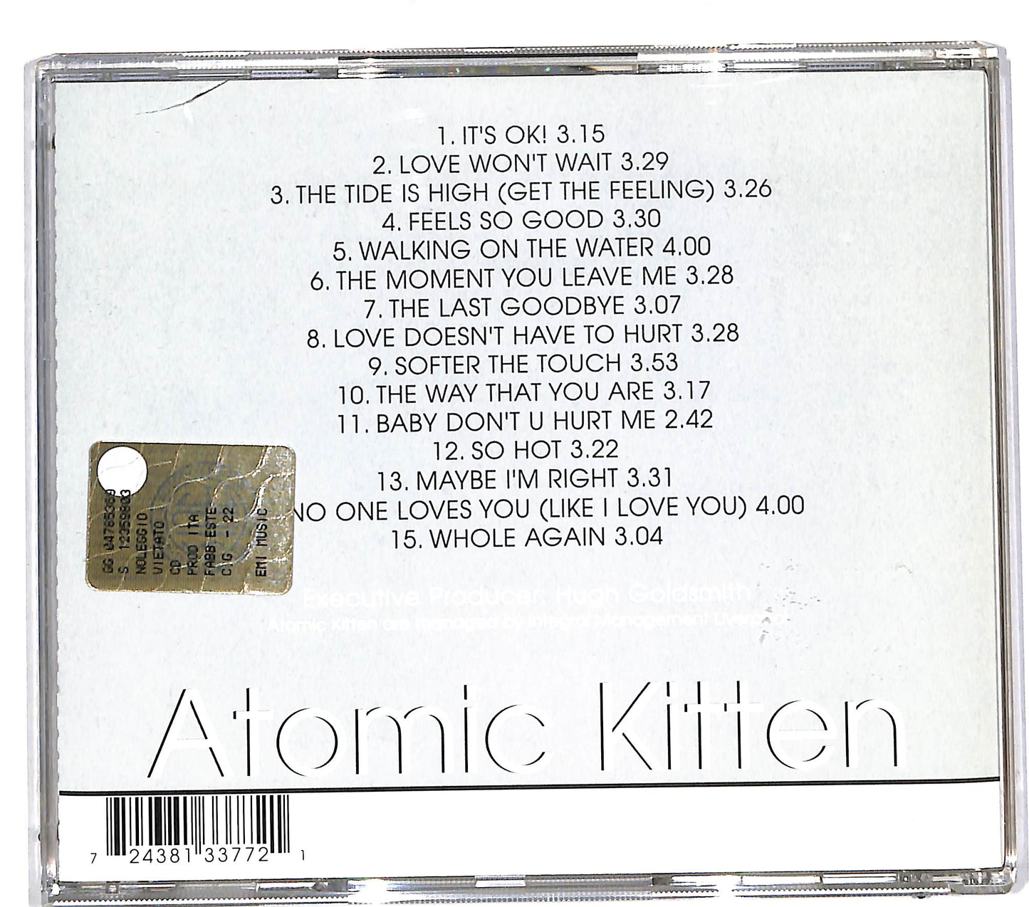 EBOND Atomic Kitten - Feels So Good CD CD110462