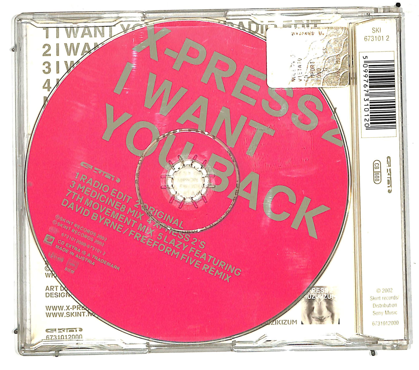 EBOND X-Press 2 - I Want You Back CD CD110619