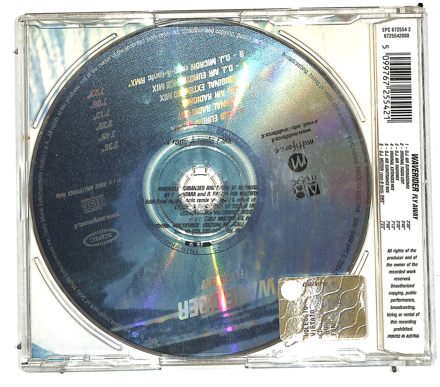 EBOND Waverider - Fly Away CD CD110620