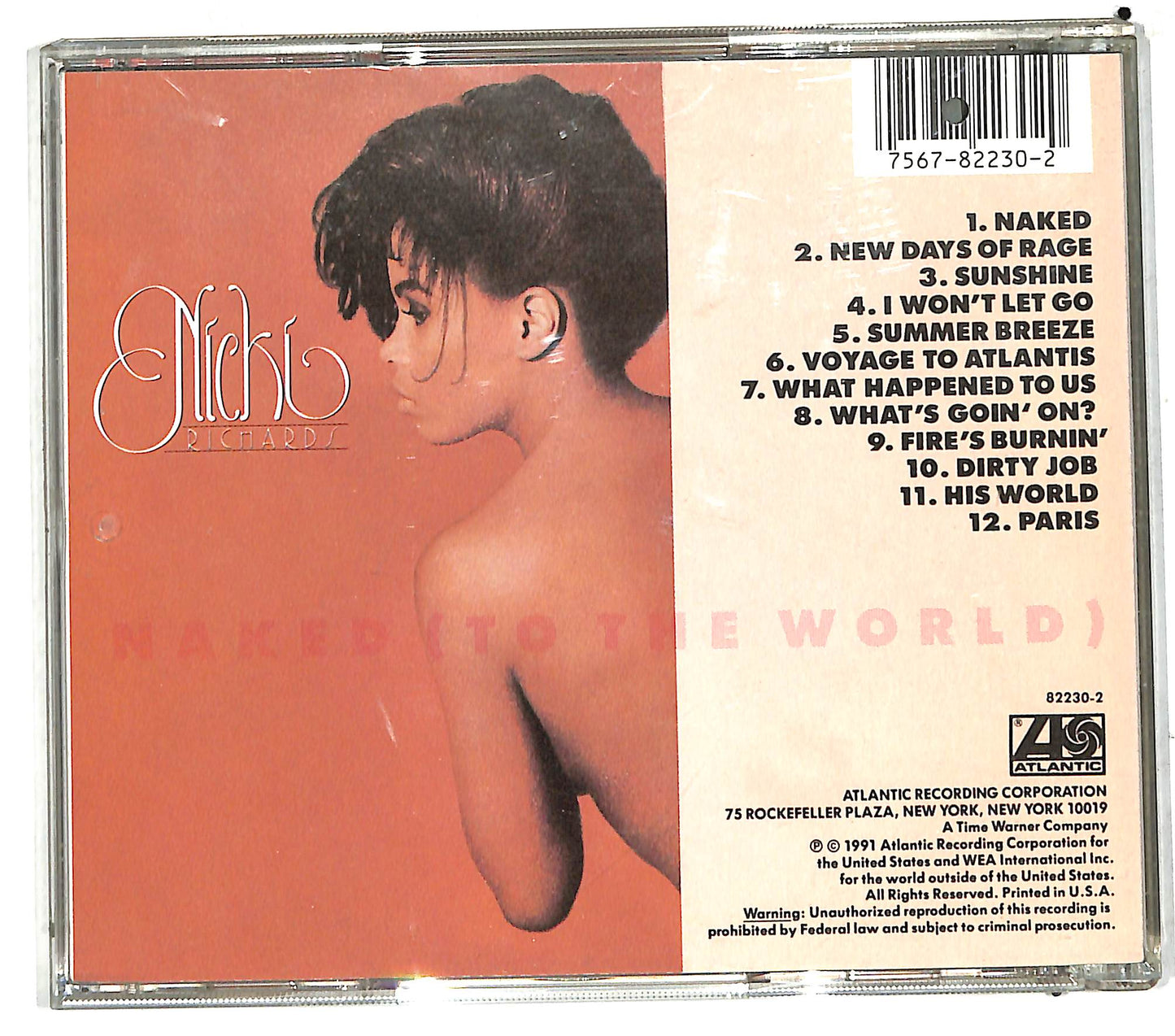 EBOND Nicki Richards - Naked (To The World) CD CD110622