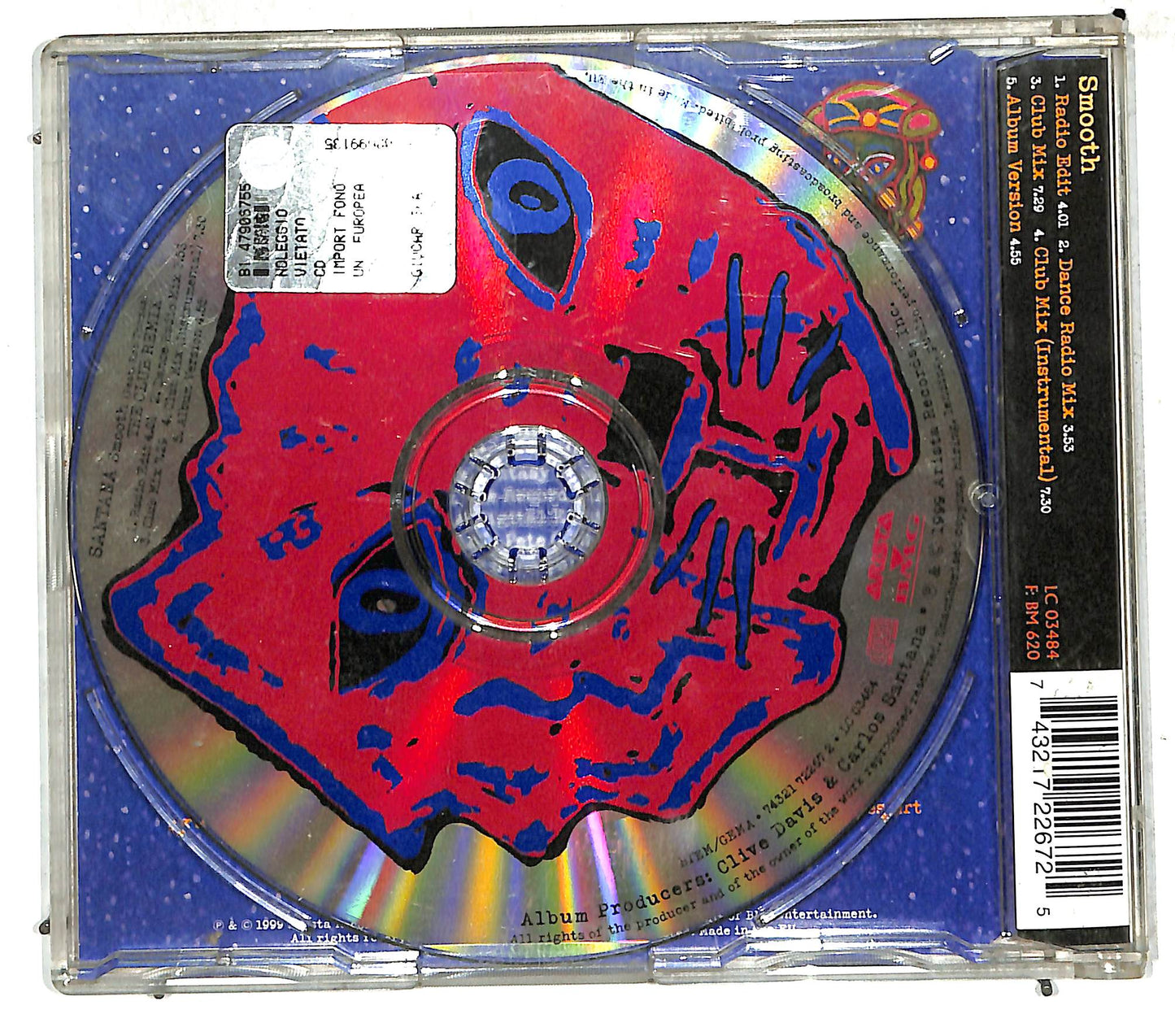 EBOND Santana Feat. Rob Thomas - Smooth - The Club Remix CD CD110728