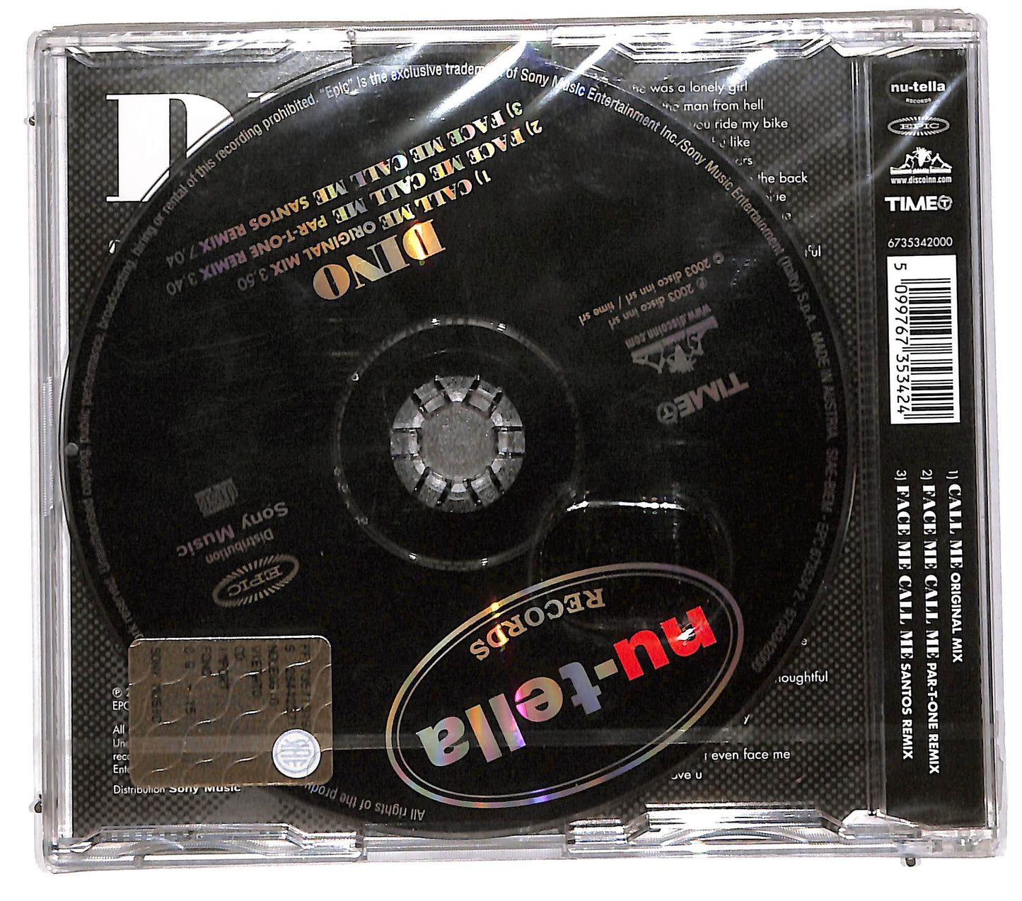 EBOND Dino - Call Me CD CD110753