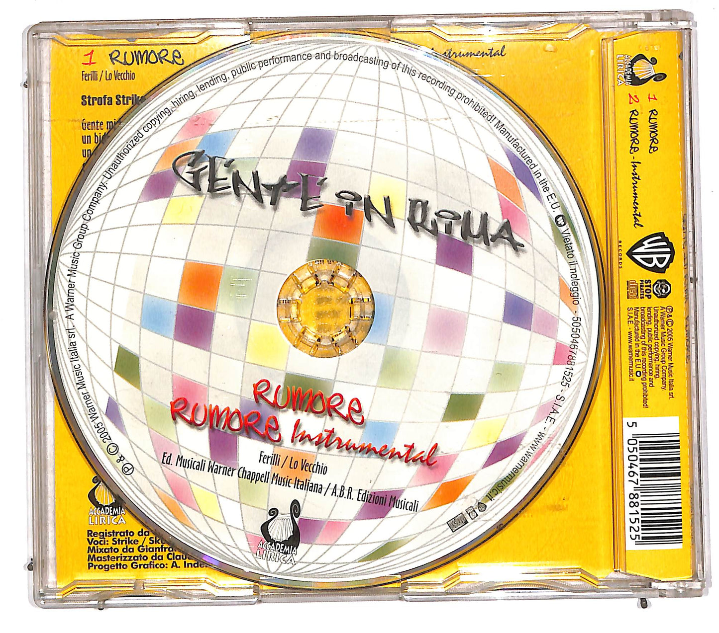 EBOND Gente In Rima - Rumore CD CD110781