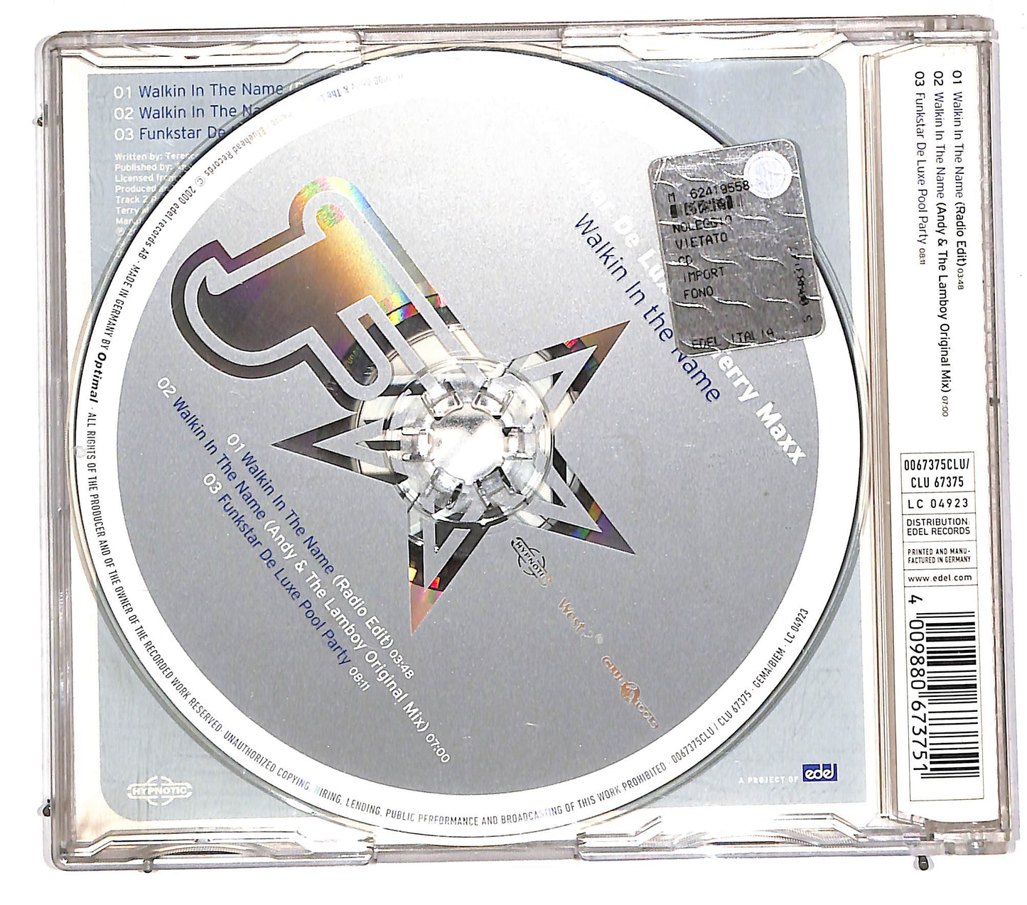 EBOND Funkstar De Luxe Vs. Terry Maxx - Walkin In The Name CD CD110785