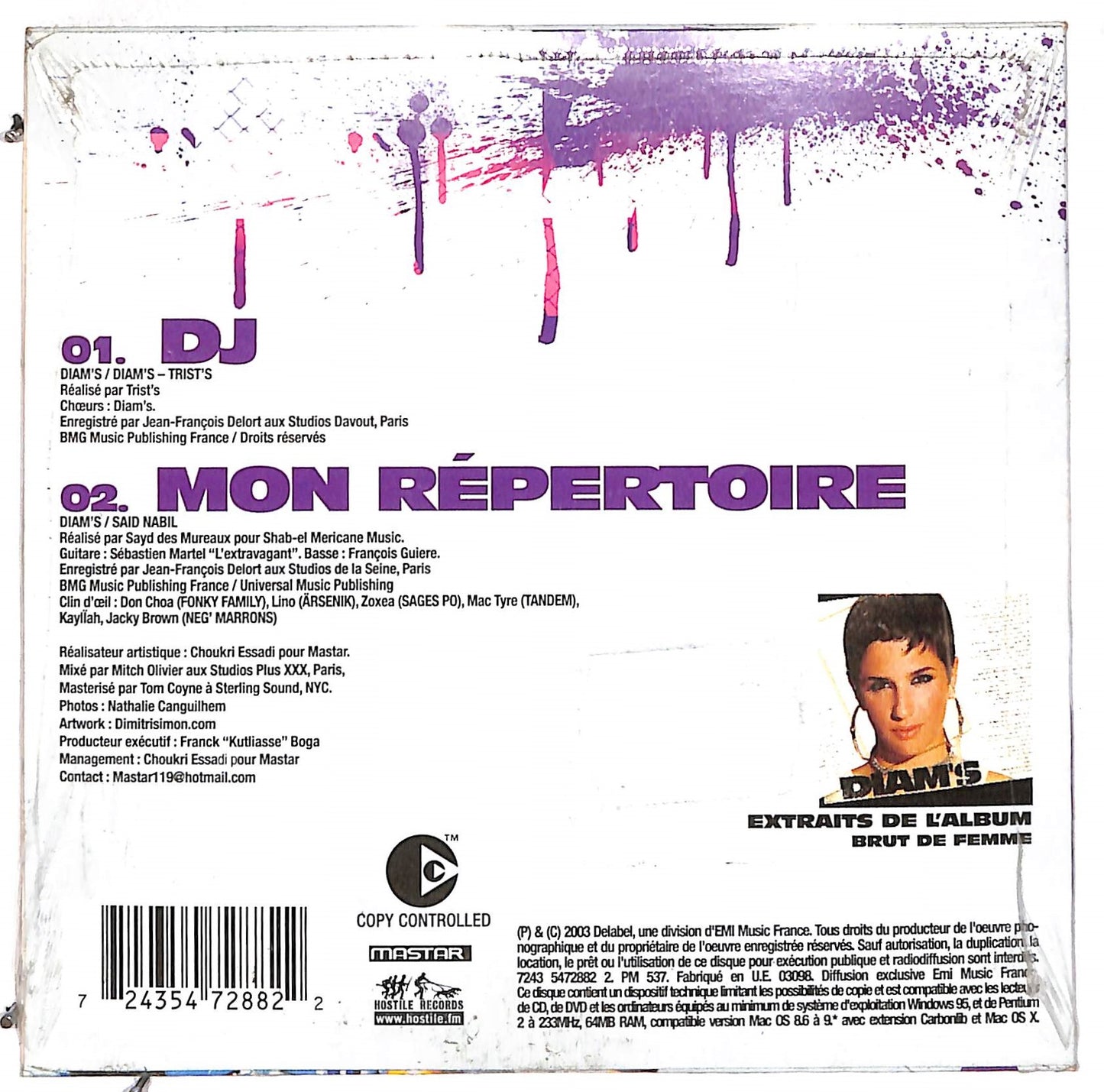 EBOND Diam's - DJ CD CD110813