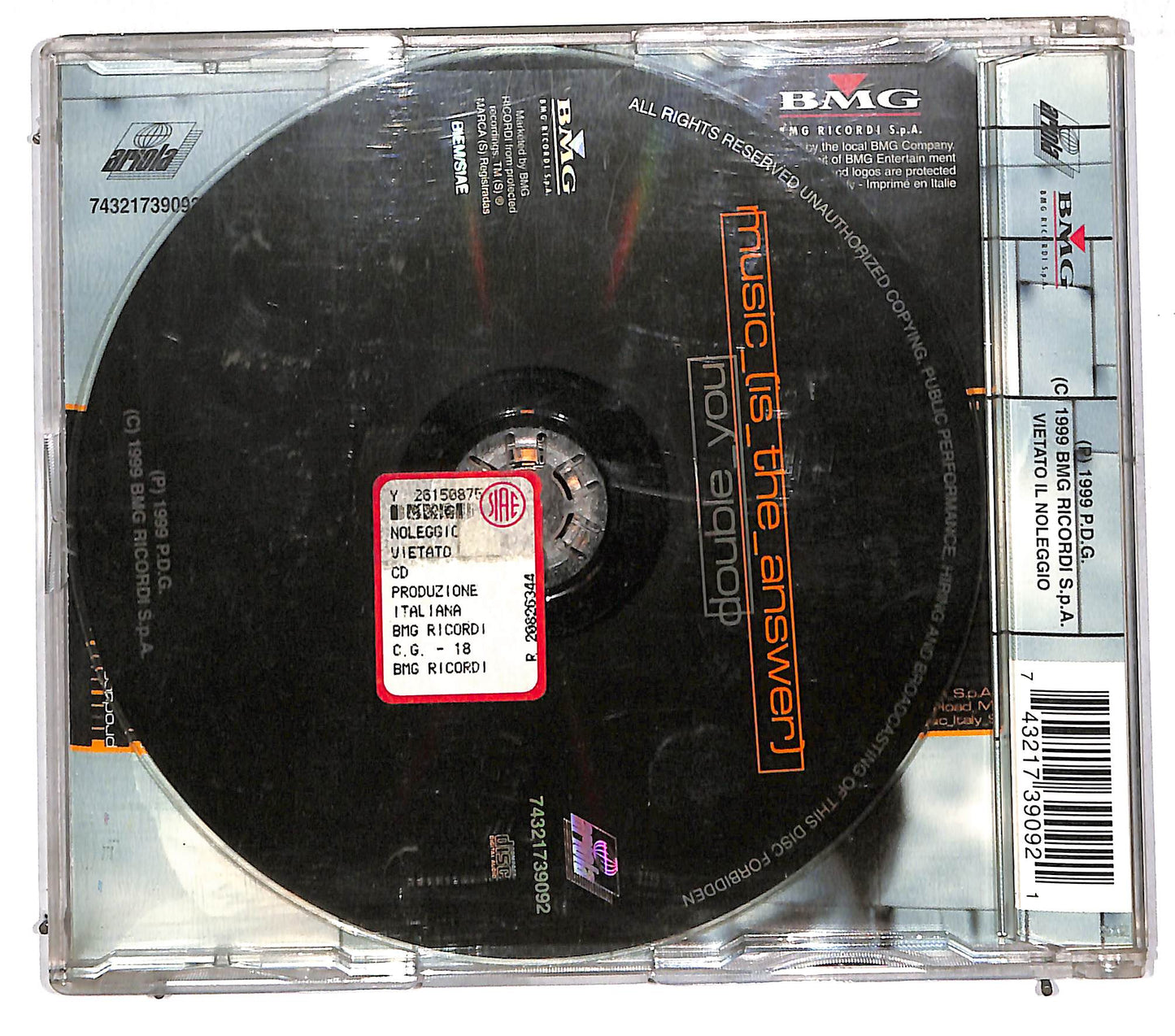 EBOND Double You - Music (Is The Answer) CD CD110815