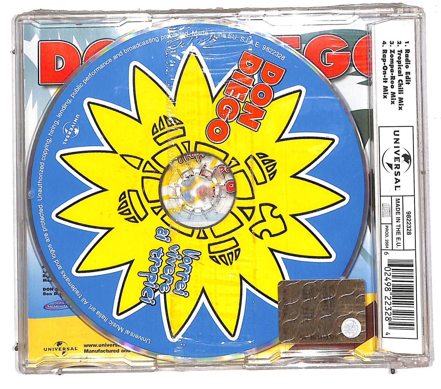 EBOND Don Diego - Vorrei Vivere Ai Tropici CD CD110816