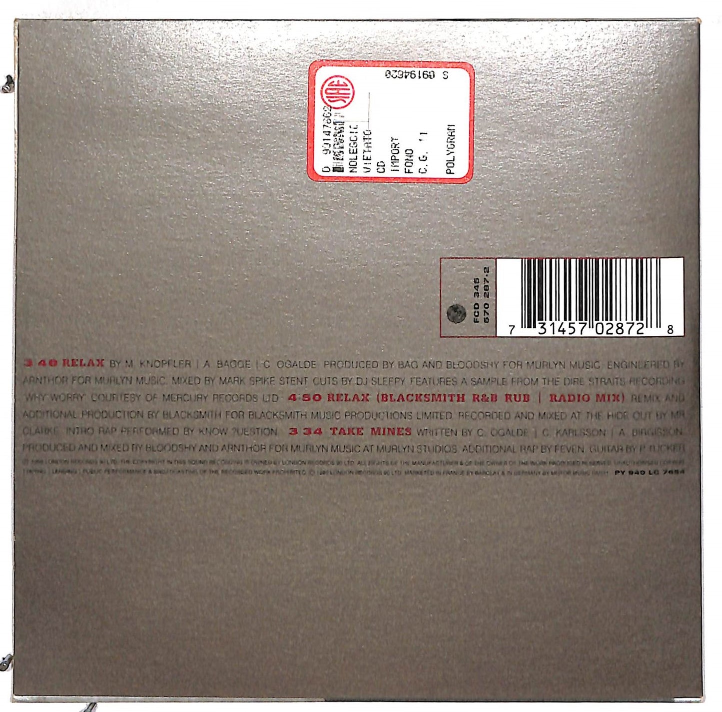 EBOND Deetah - Relax CD CD110820