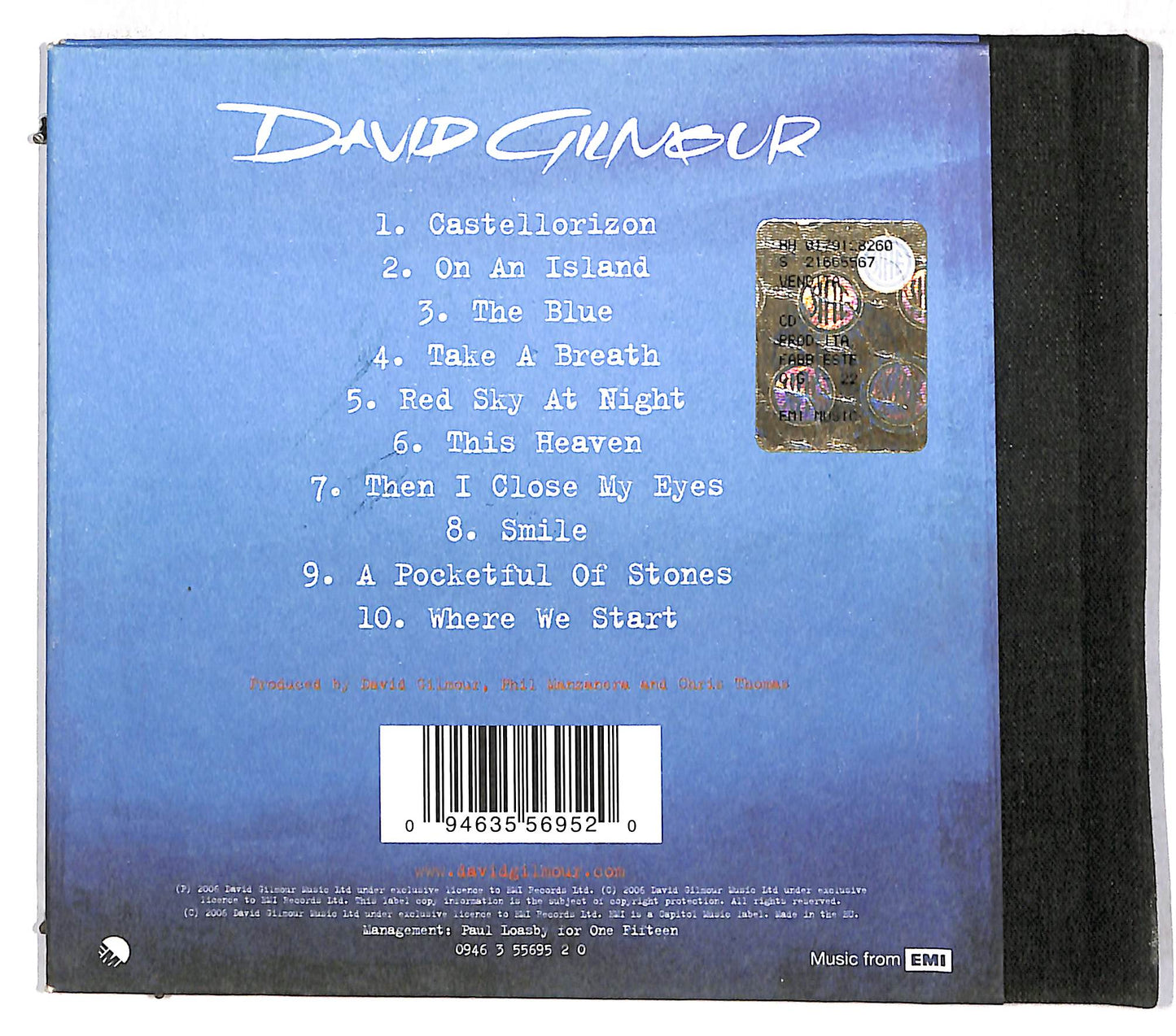 EBOND David Gilmour - On An Island CD CD110834