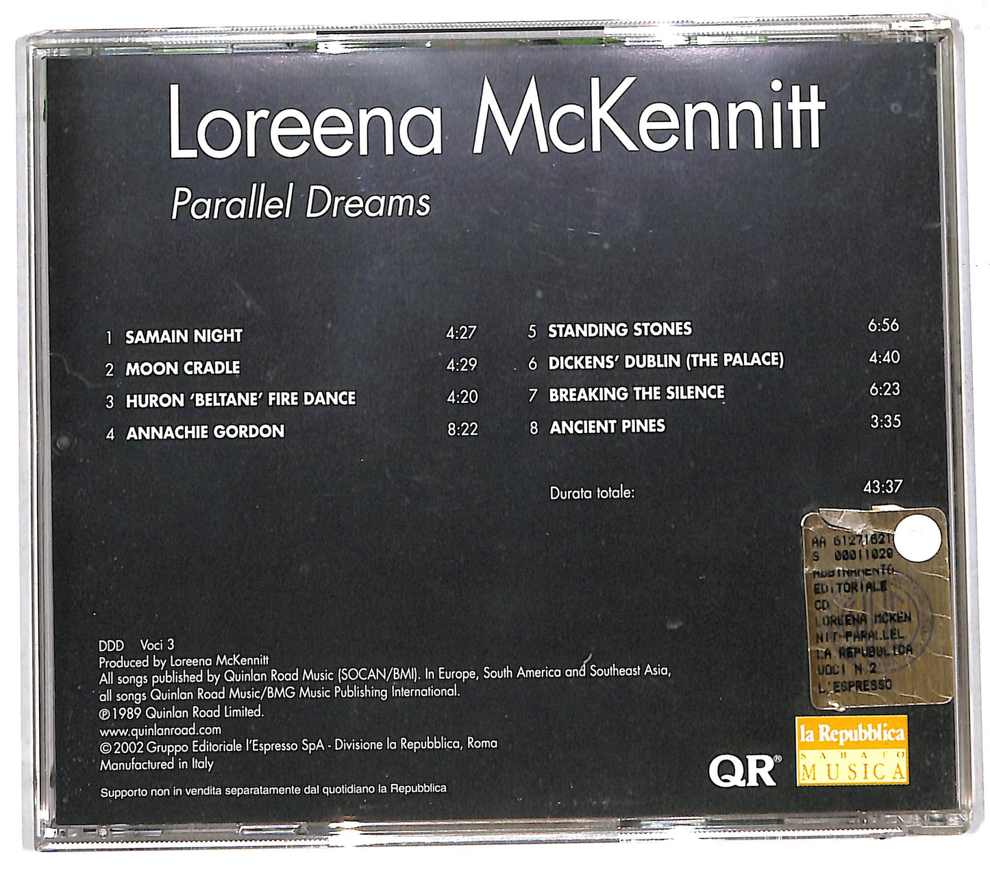 EBOND Loreena McKennitt - Parallel Dreams CD CD110837