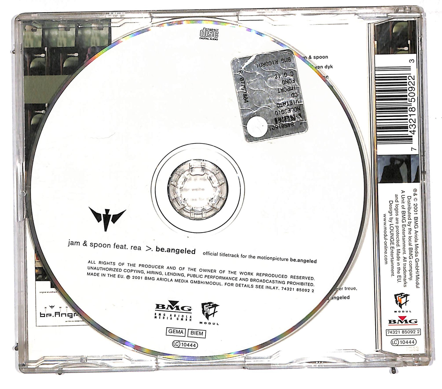 EBOND Jam & Spoon Feat. Rea - Be.Angeled CD CD110851