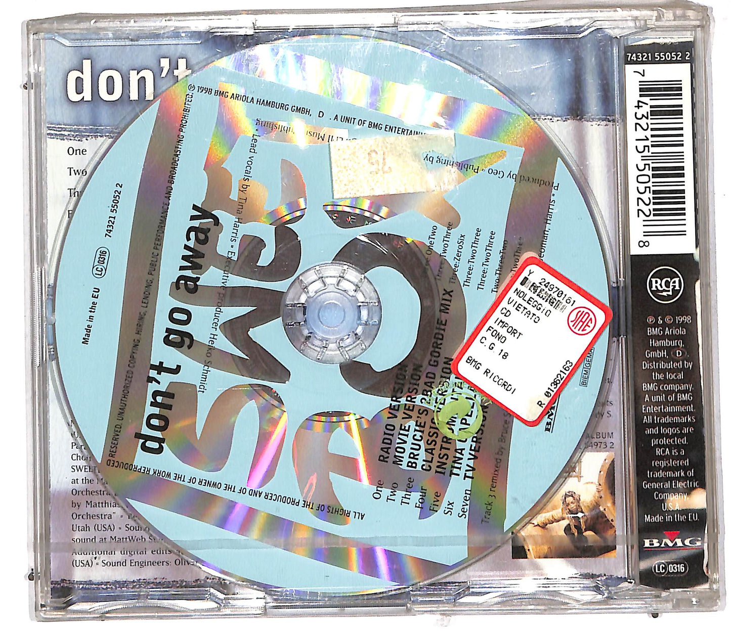 EBOND Sweetbox - Don't Go Away CD CD110881