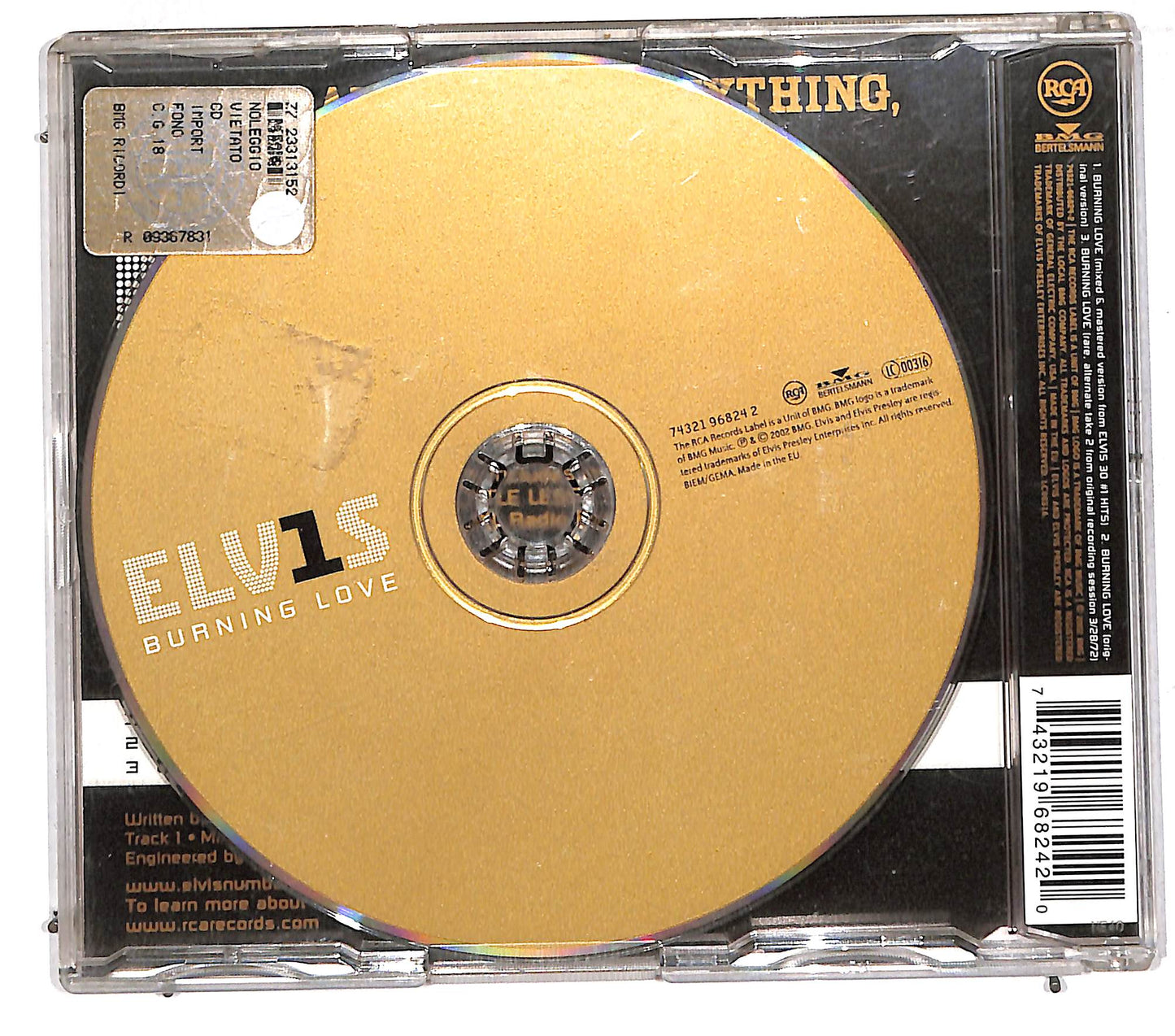 EBOND Elvis Presley - Burning Love EDITORIALE CD CD110911