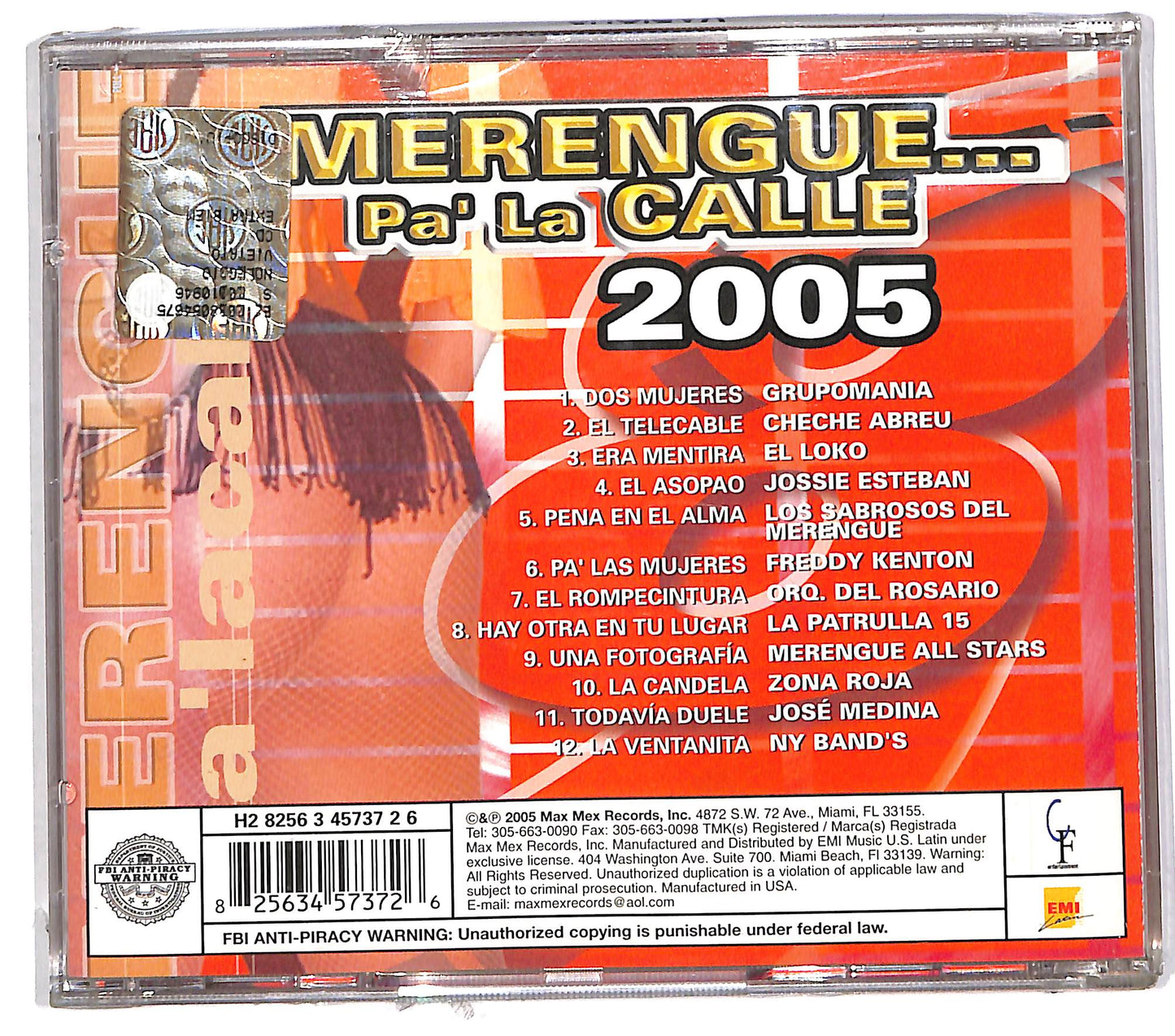 EBOND Merengue Pa' La Calle 2005 CD CD110938