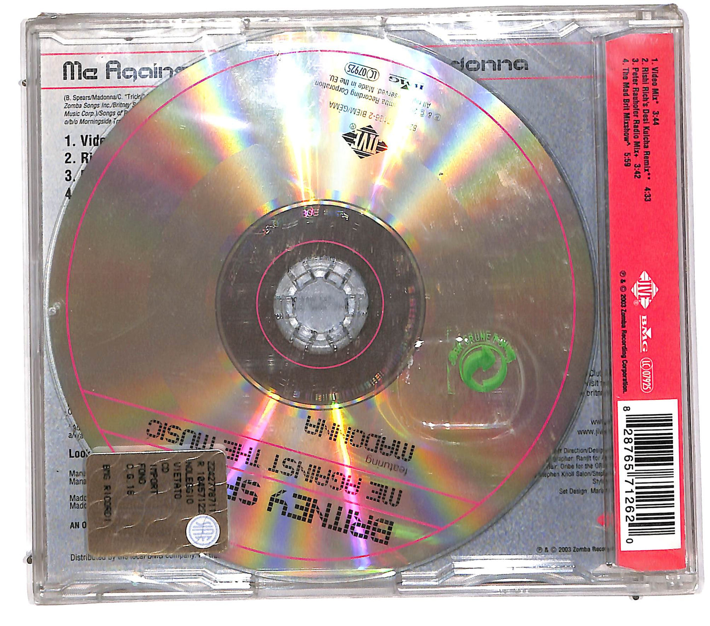 EBOND Britney Spears Featuring Madonna - Me Against The Music CD CD110953