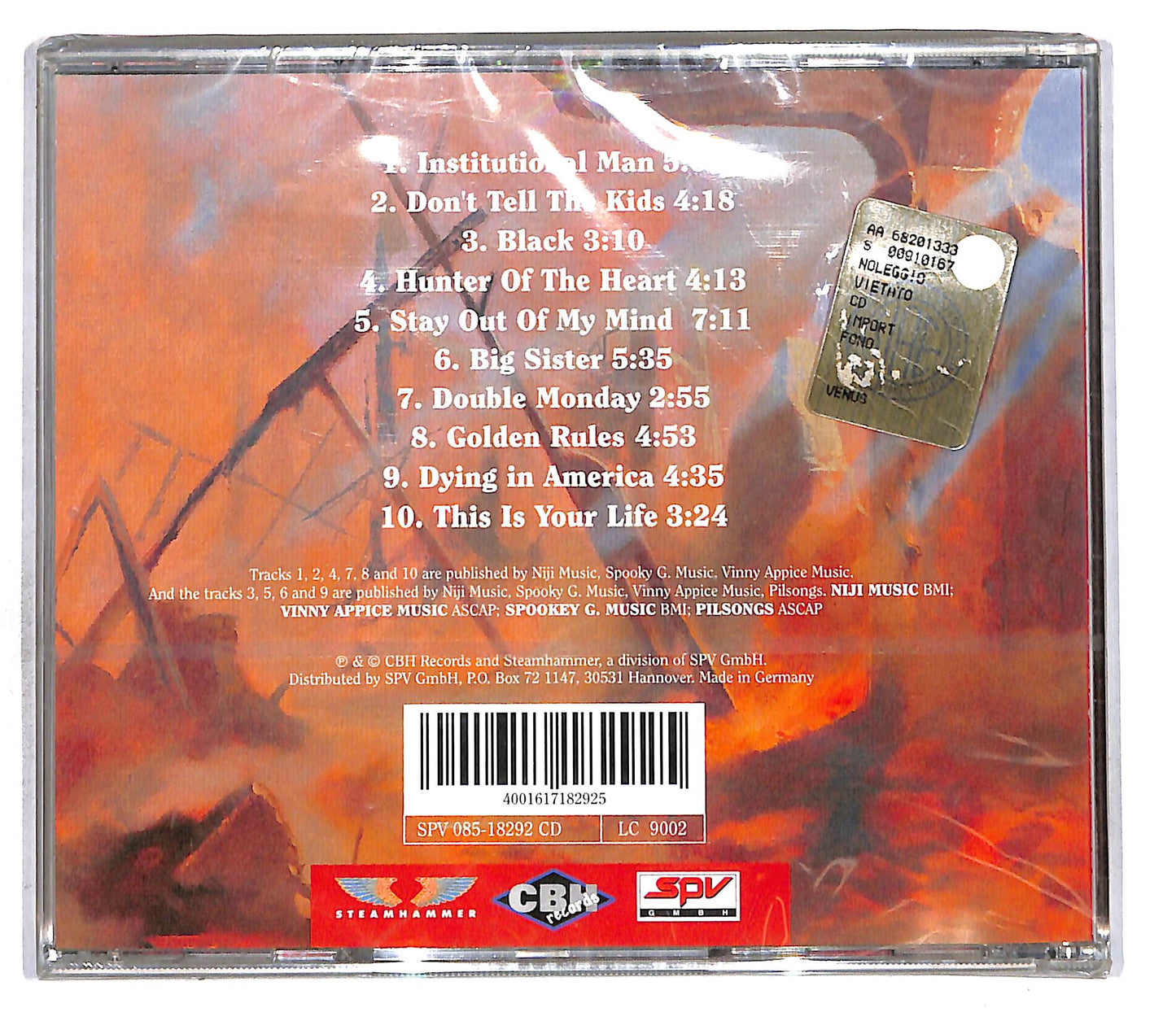 EBOND Dio - Angry Machines CD CD111032