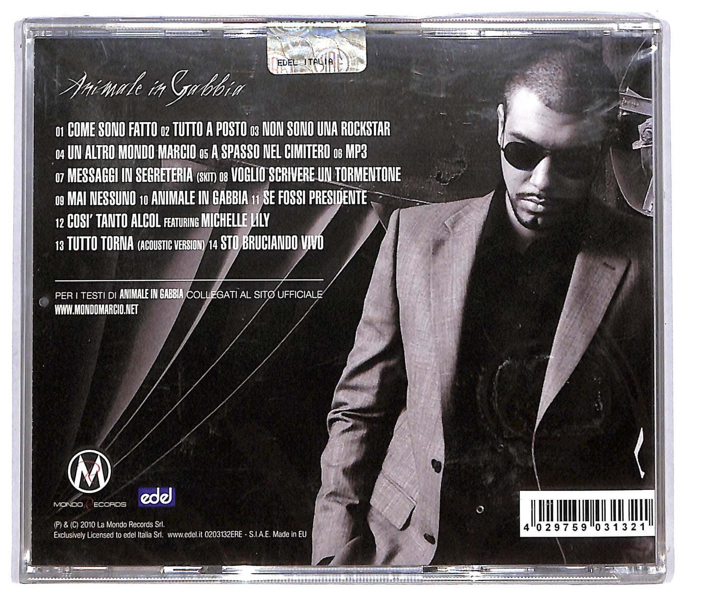 EBOND Mondo Marcio - Animale In Gabbia CD CD111148