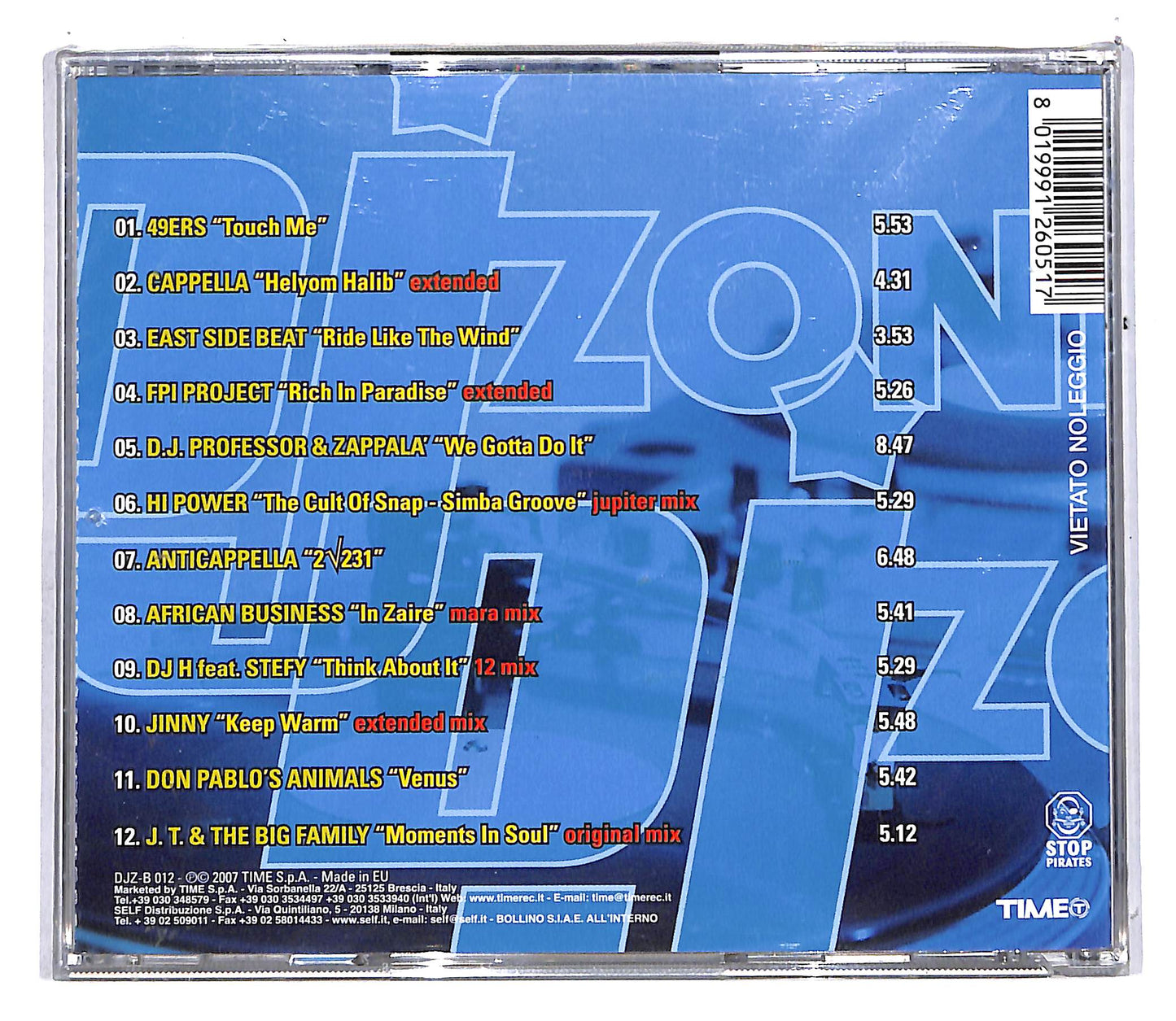 EBOND Various - DJ Zone 01 - Italo House 01 CD CD111201