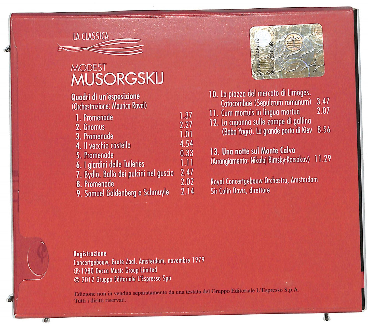 EBOND Modest Musorgskij - La classica 11 CD CD111420