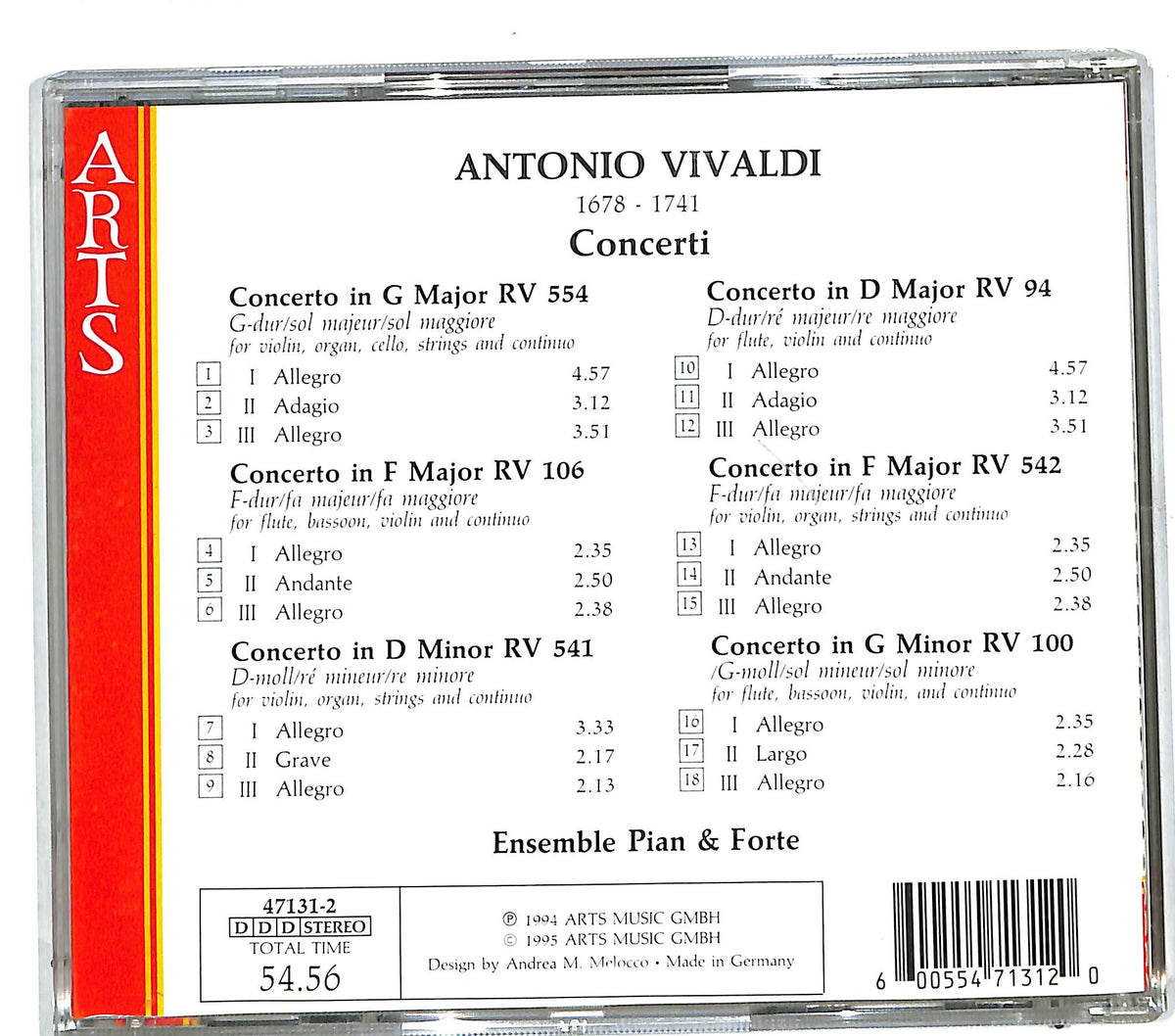 EBOND A. vivaldi - concerti ensemble pian & forte CD CD111438