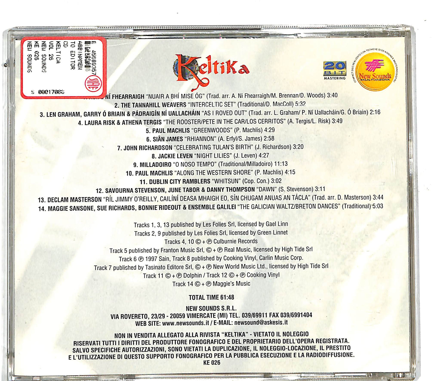 EBOND Various - Keltika Vol. 26 CD CD111505