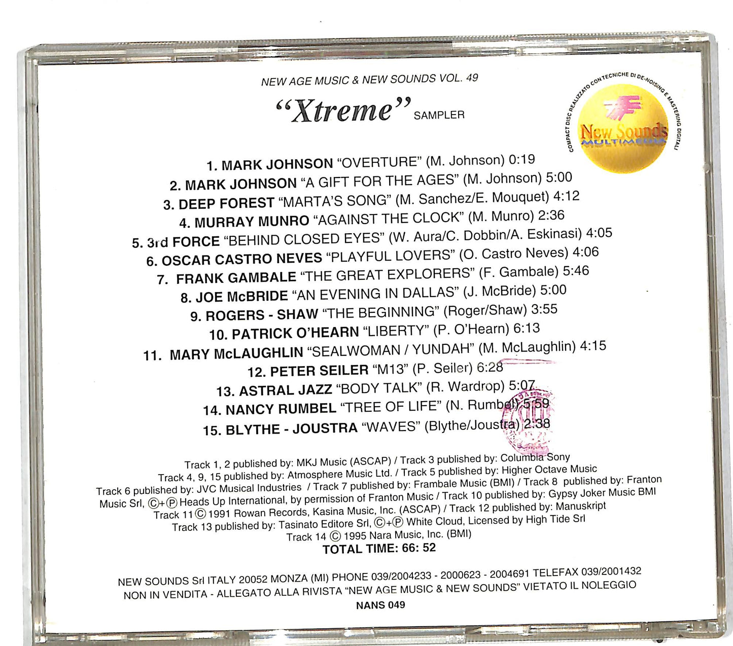 EBOND Various - Xtreme New Age CD CD111510