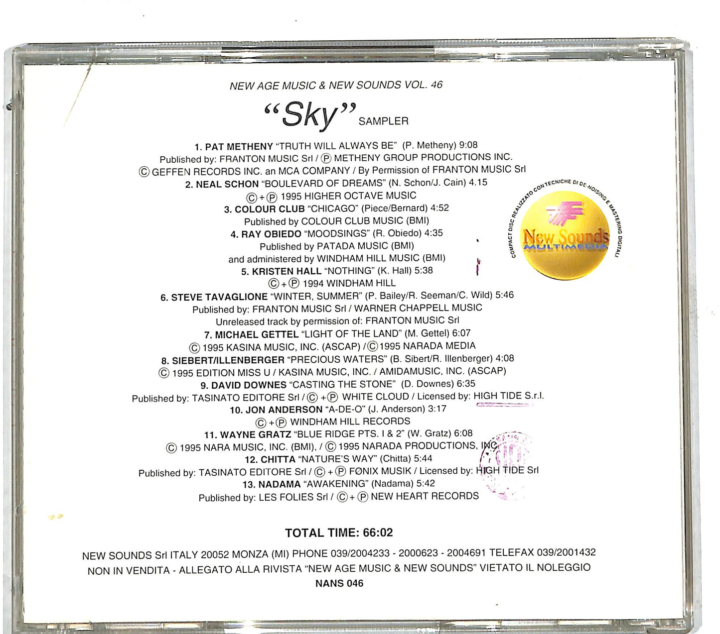 EBOND Various - Sky New AGe CD CD111533