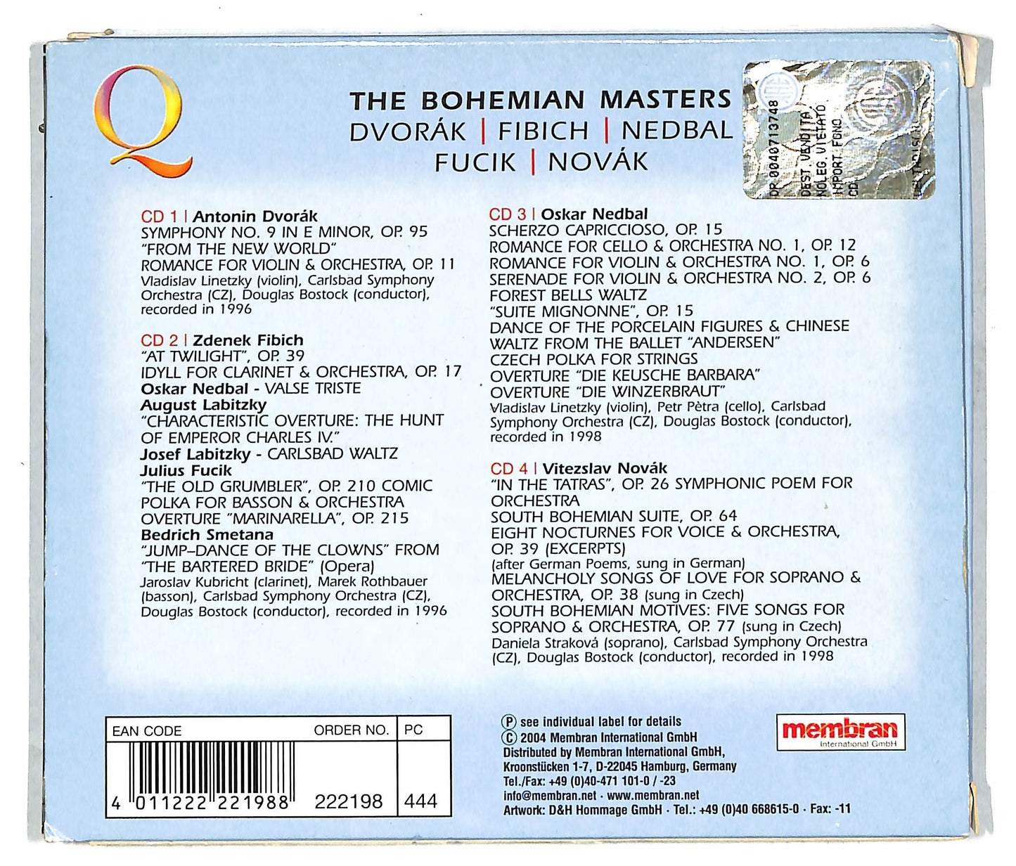 EBOND The Bohemian Masters CD CD111534