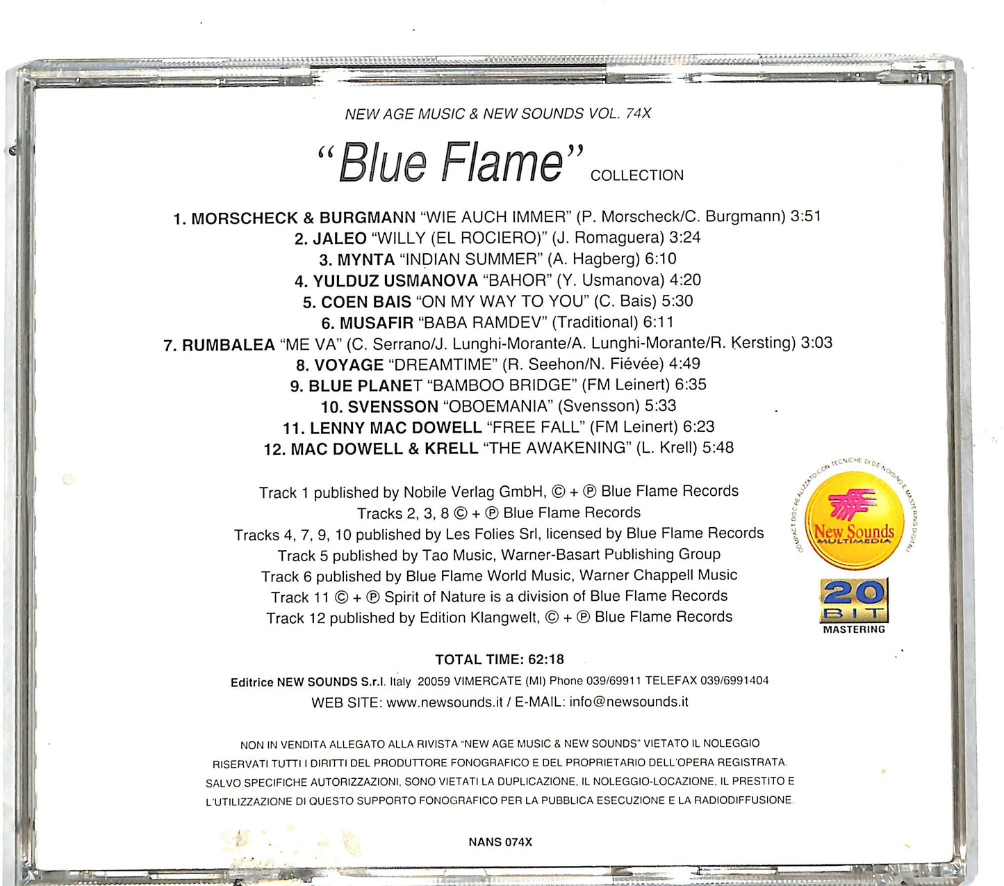 EBOND Various - Blue Flame Collection New Age CD CD111545
