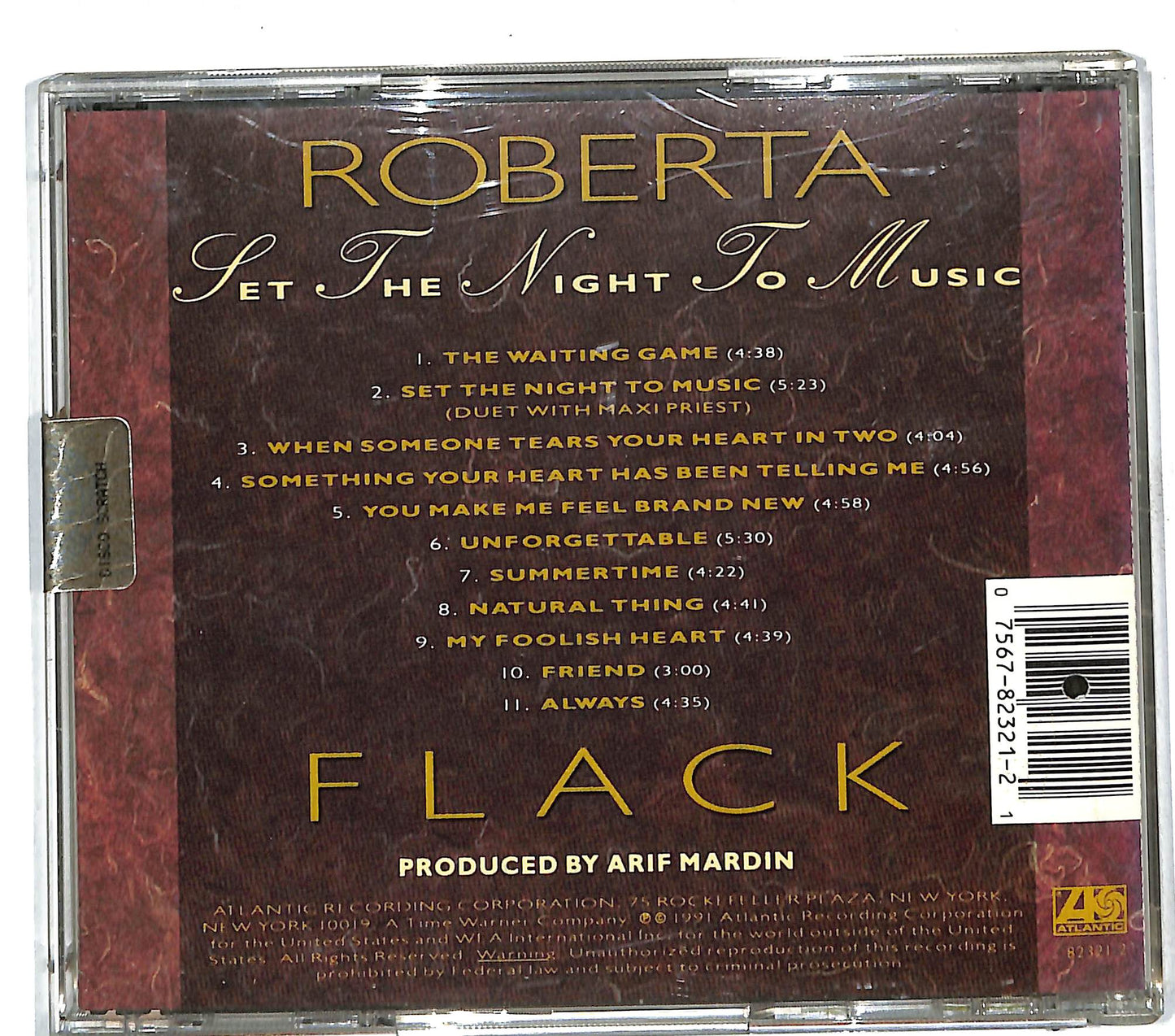 EBOND Roberta Flack - Set The Night To Music CD CD111607