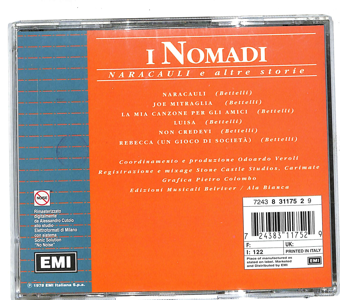 EBOND Nomadi - Naracauli E Altre Storie CD CD111651