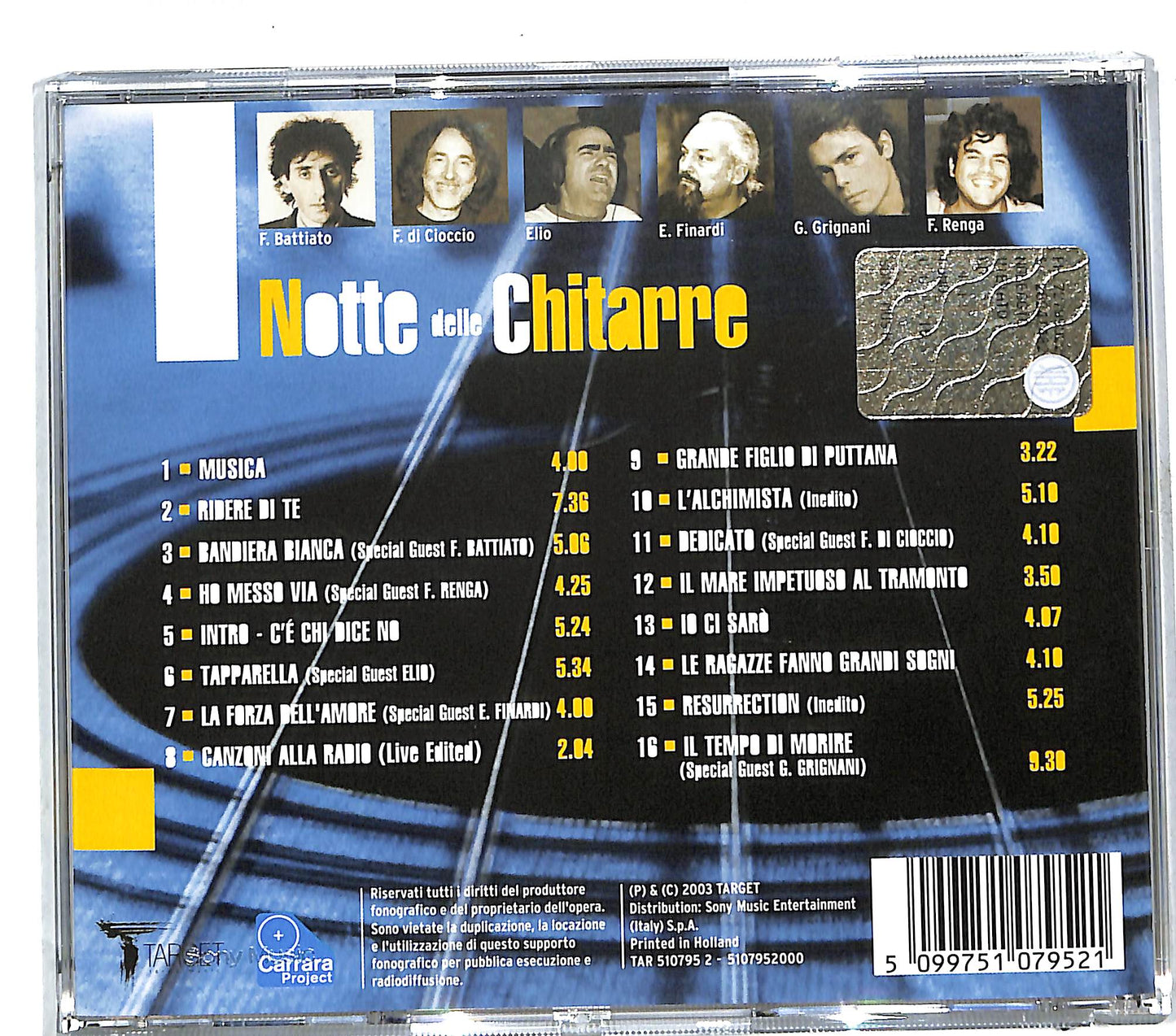 EBOND Notte Delle Chitarre - Notte Delle Chitarre CD CD111658