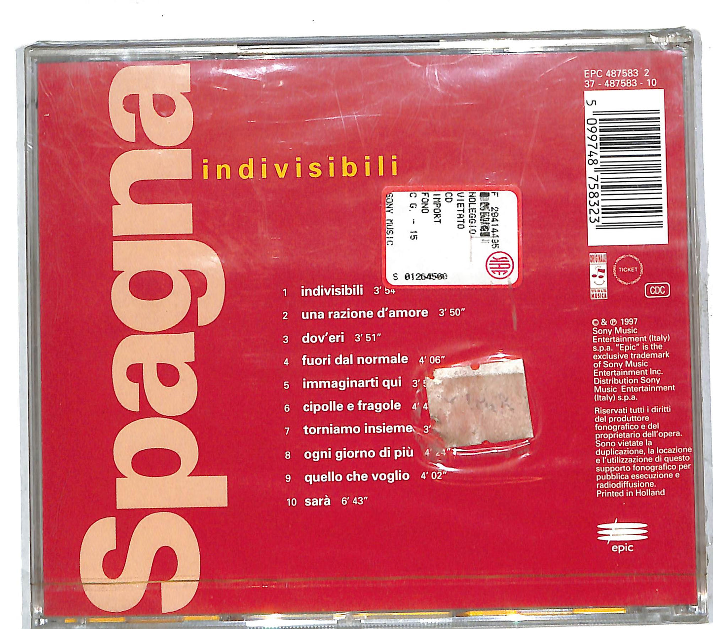 EBOND Spagna - Indivisibili CD CD111663