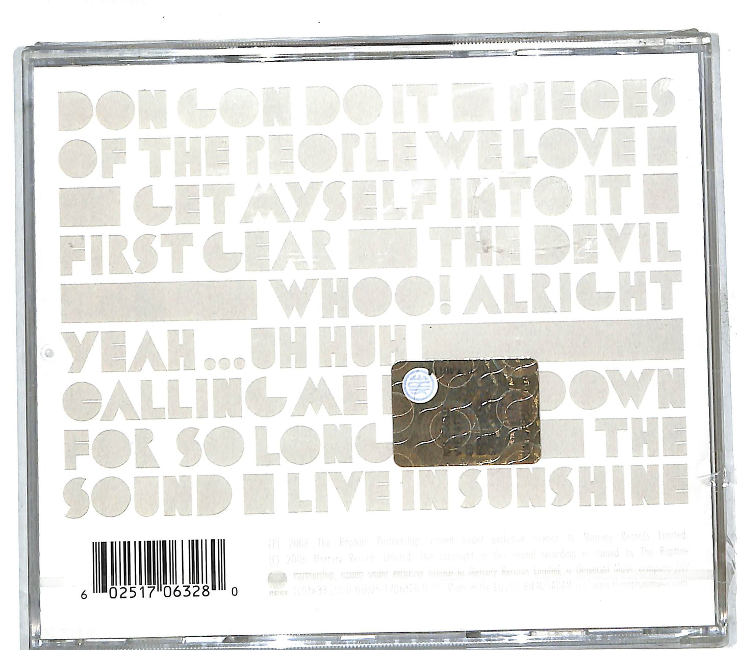 EBOND The Rapture - Pieces Of The People We Love CD CD111669